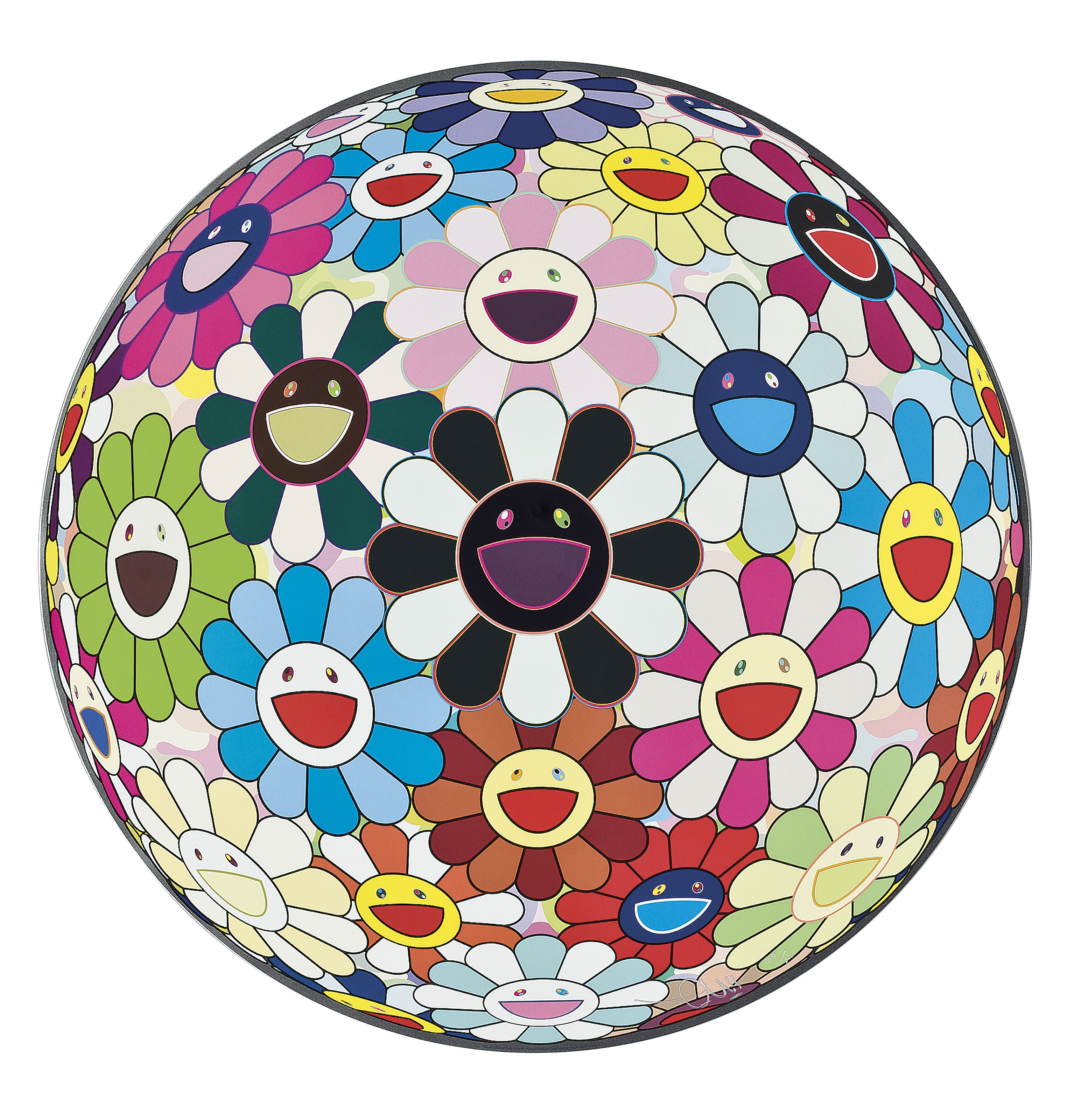 Takashi Murakami — Цветочный шар (3-D) Подсолнух, изображение 3