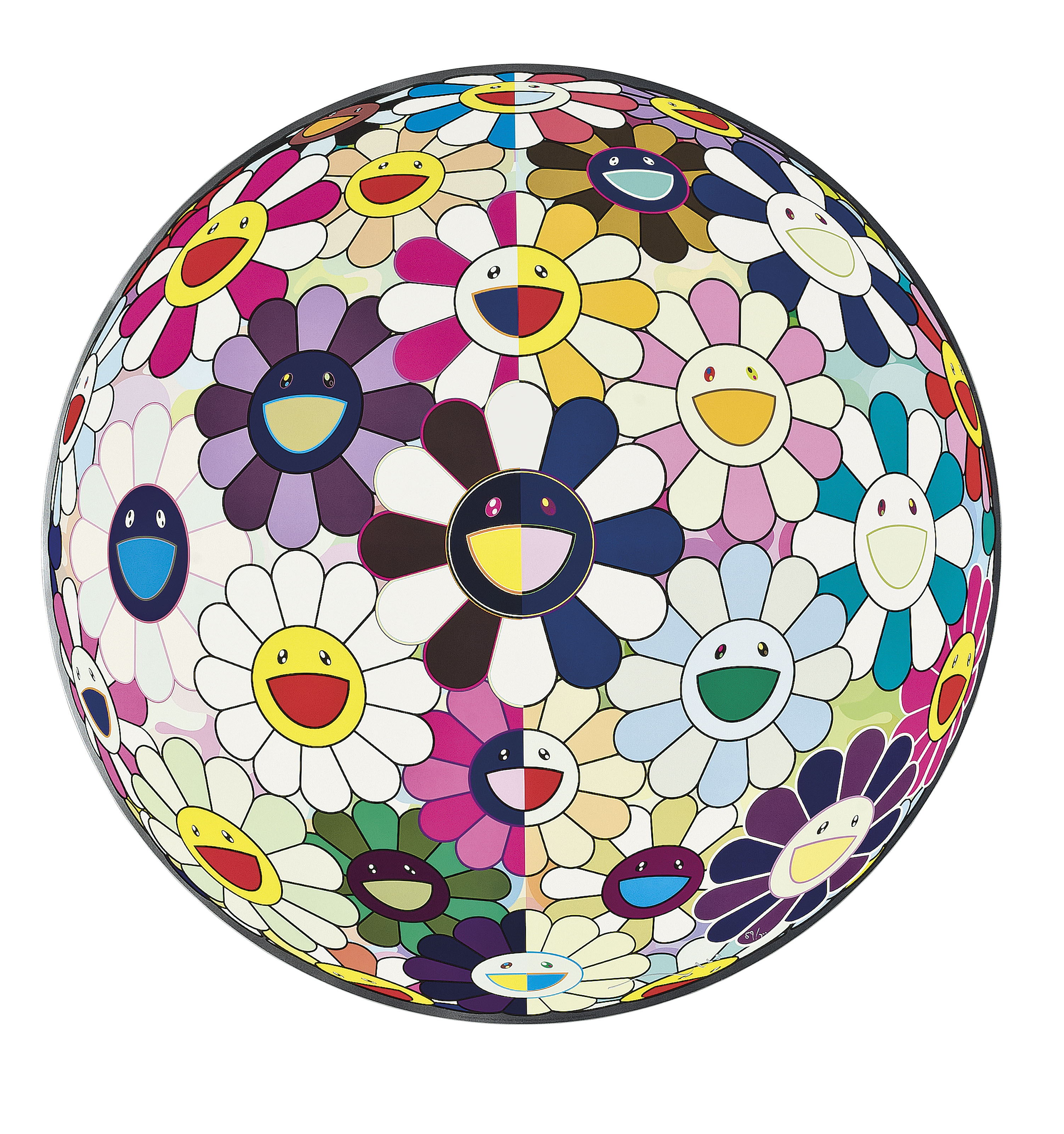 Takashi Murakami — Цветочный шар (3-D) Подсолнух, изображение 4