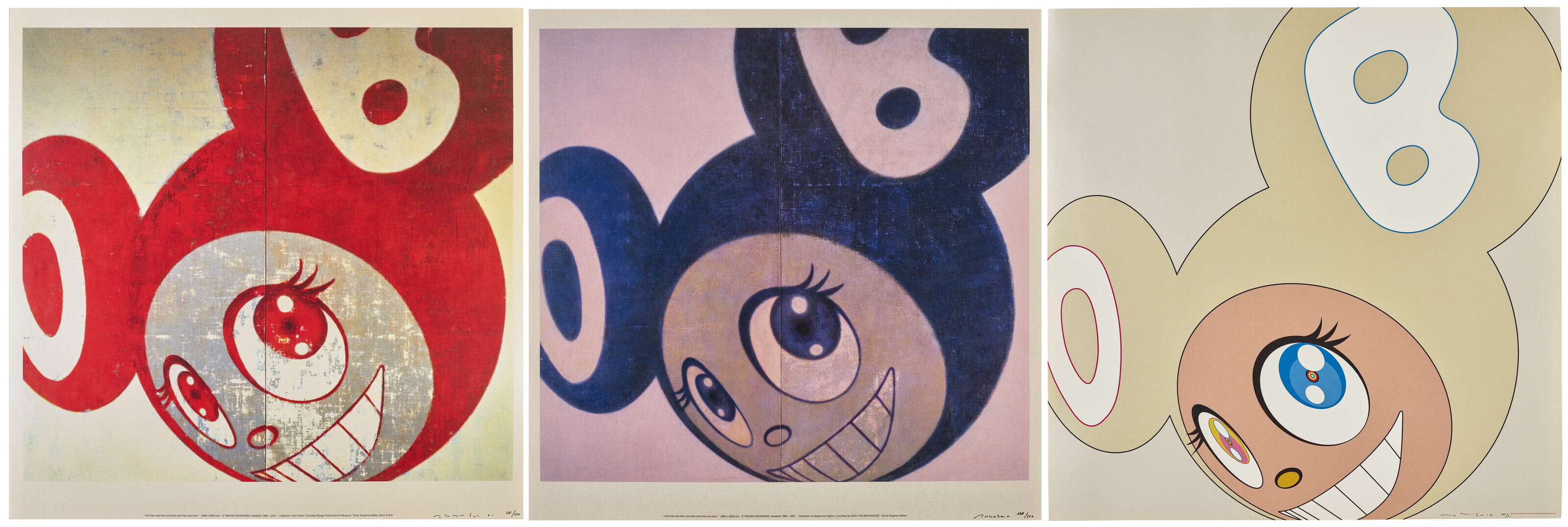 Takashi Murakami — Три гравюры художника, изображение 1