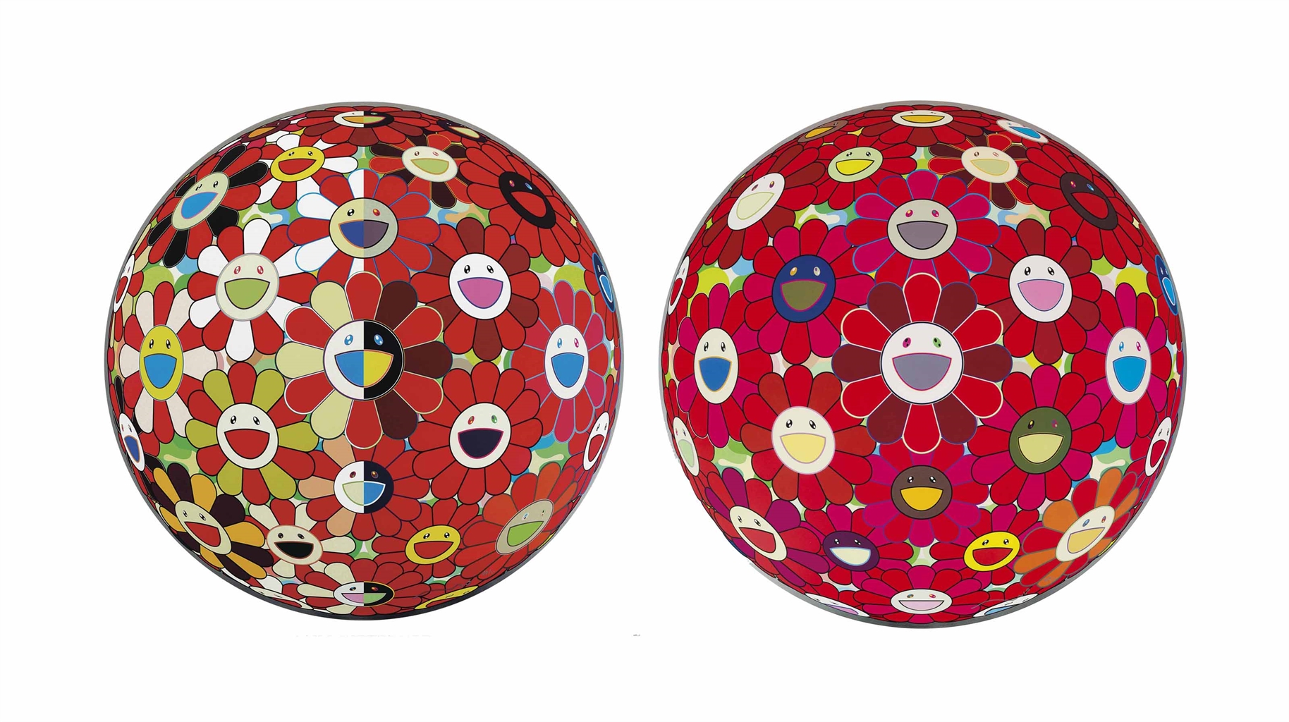 Takashi Murakami — Цветочный шар (3D) на Красном утесе