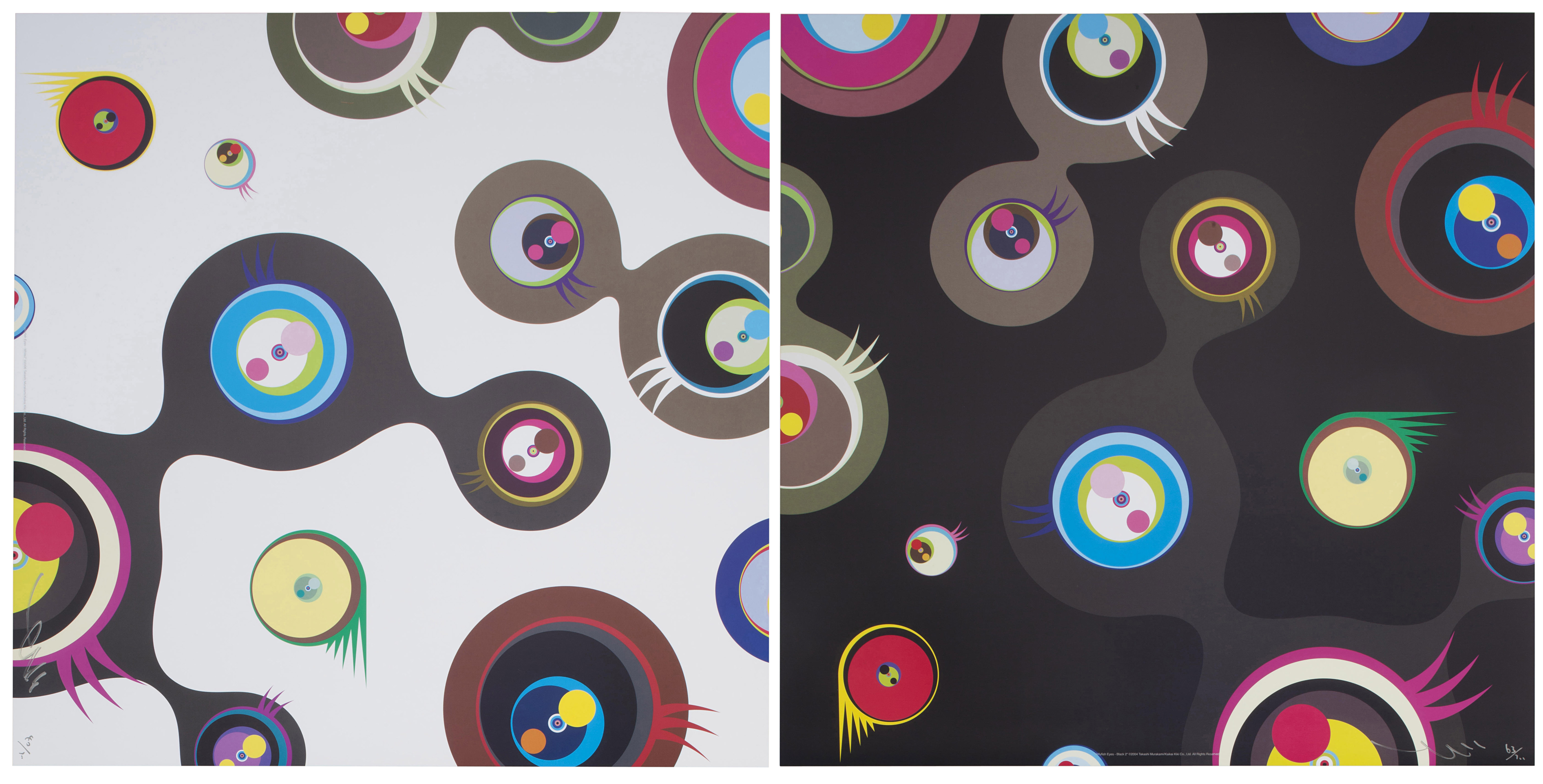 Takashi Murakami — Две гравюры художника