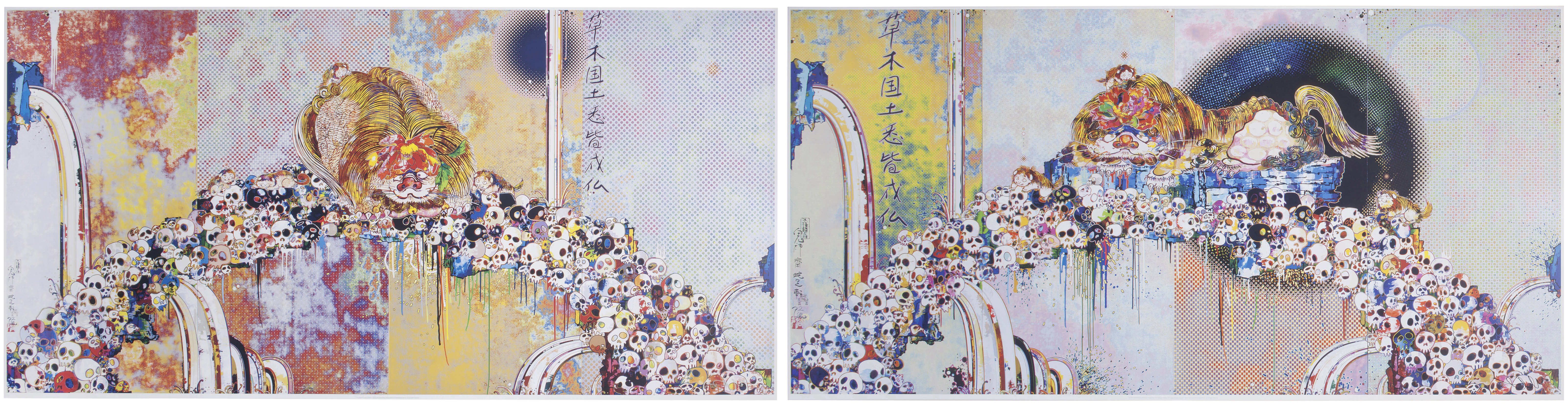 Takashi Murakami — Две гравюры художника