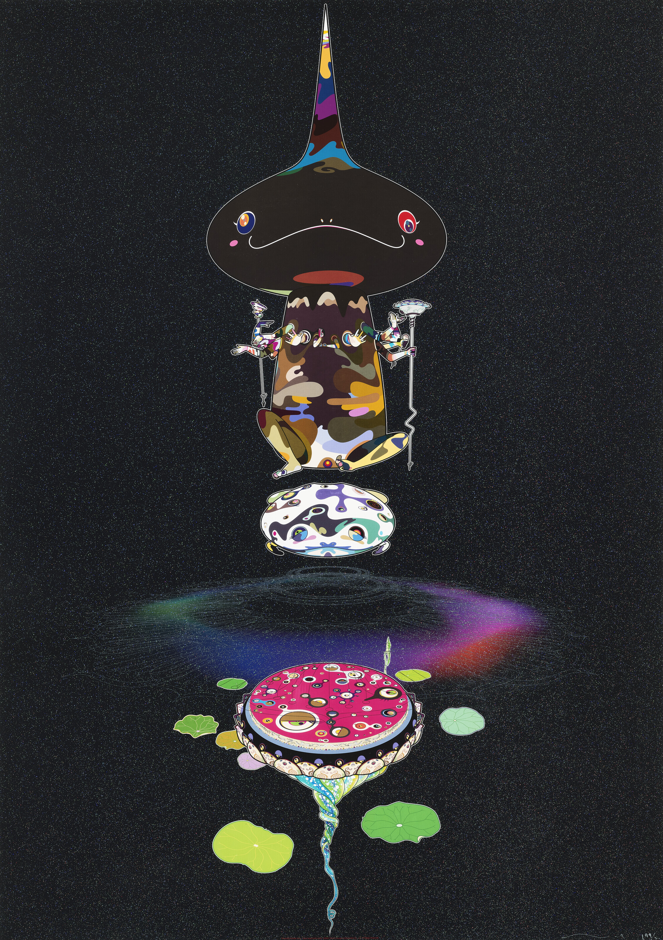 Takashi Murakami — Обратная двойная спираль – Черная головка, коричневое тело