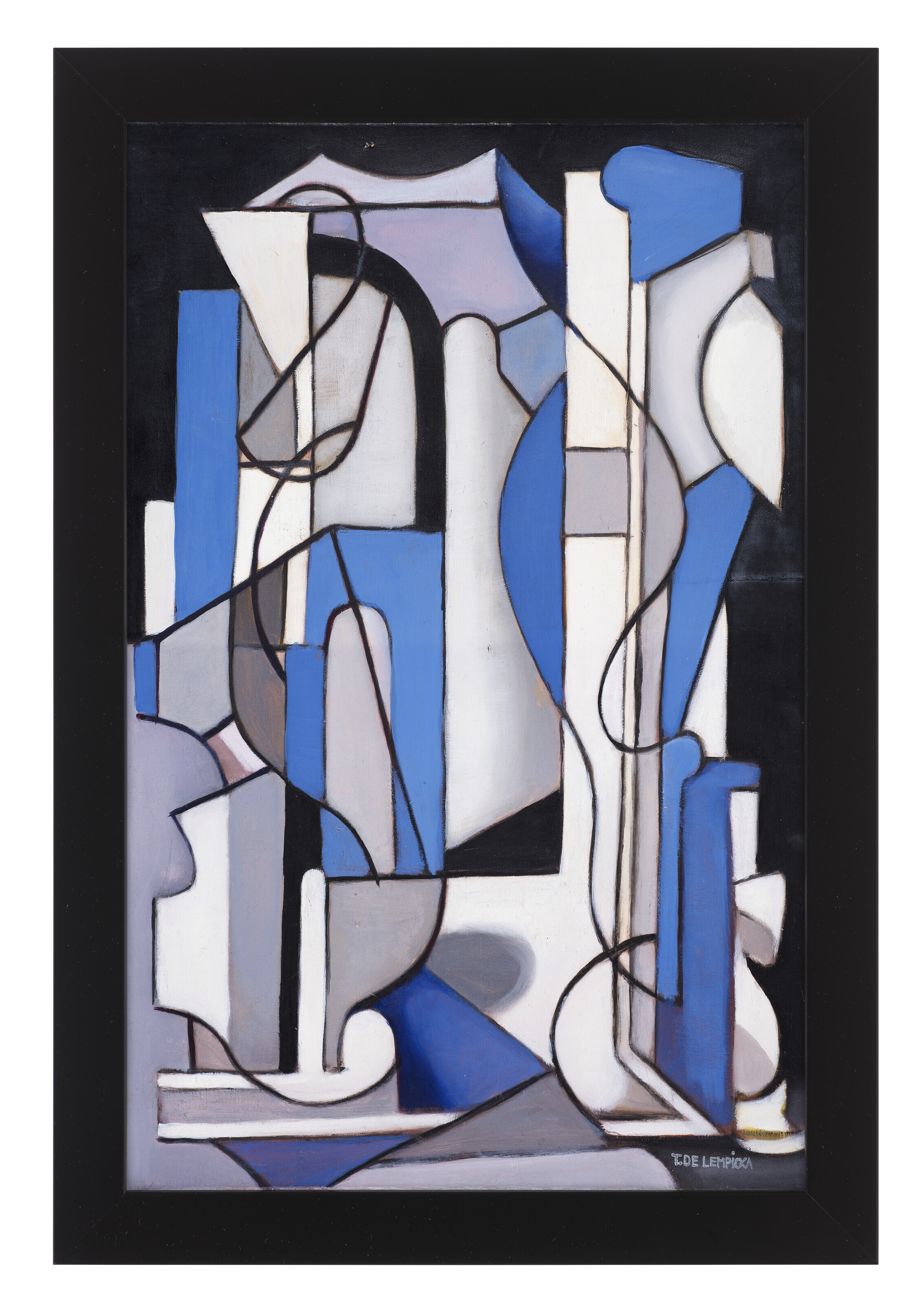 Tamara de Lempicka — Композиция abstraite bleue et noire, изображение 2