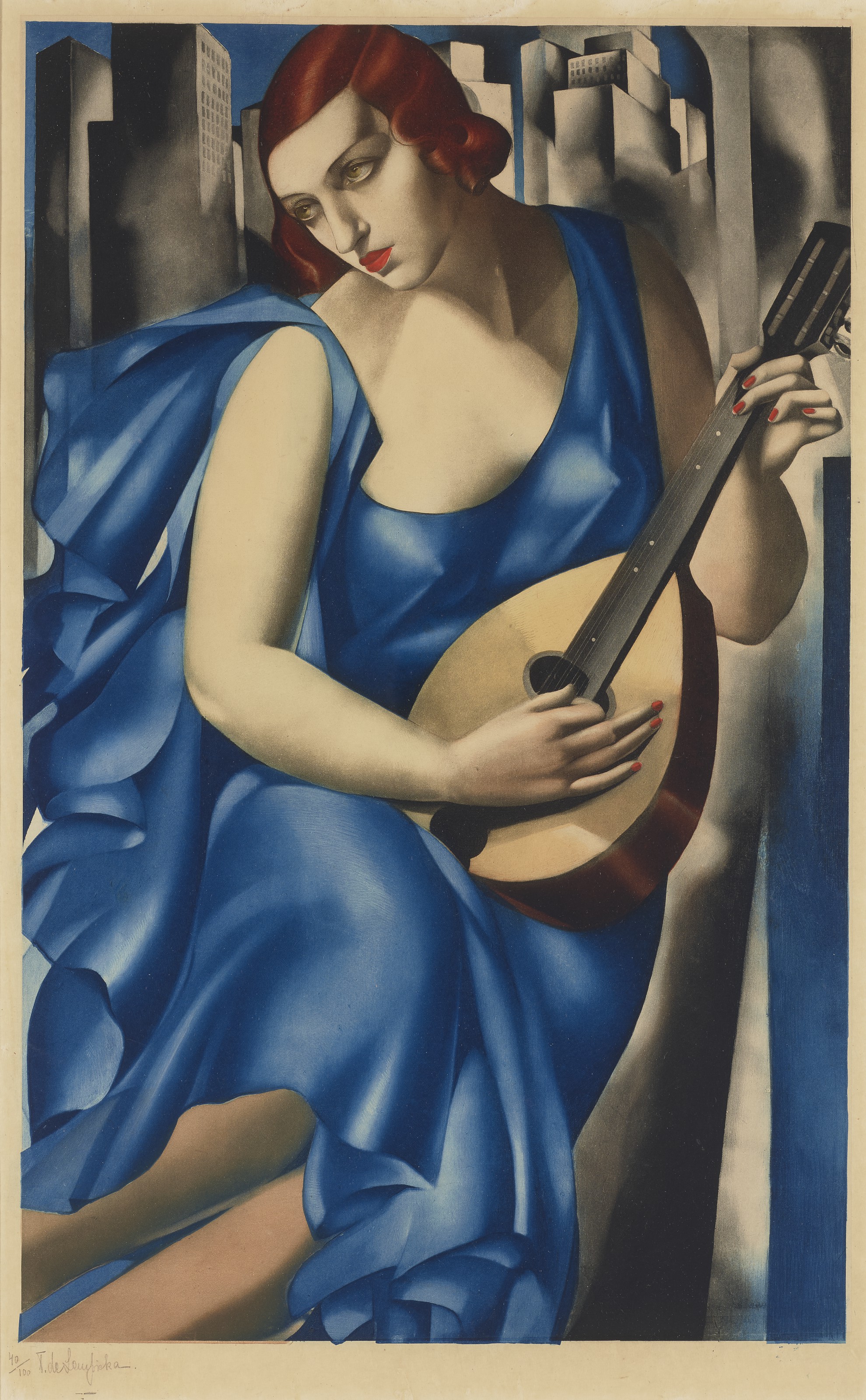 Tamara de Lempicka — Женщина на мандолине