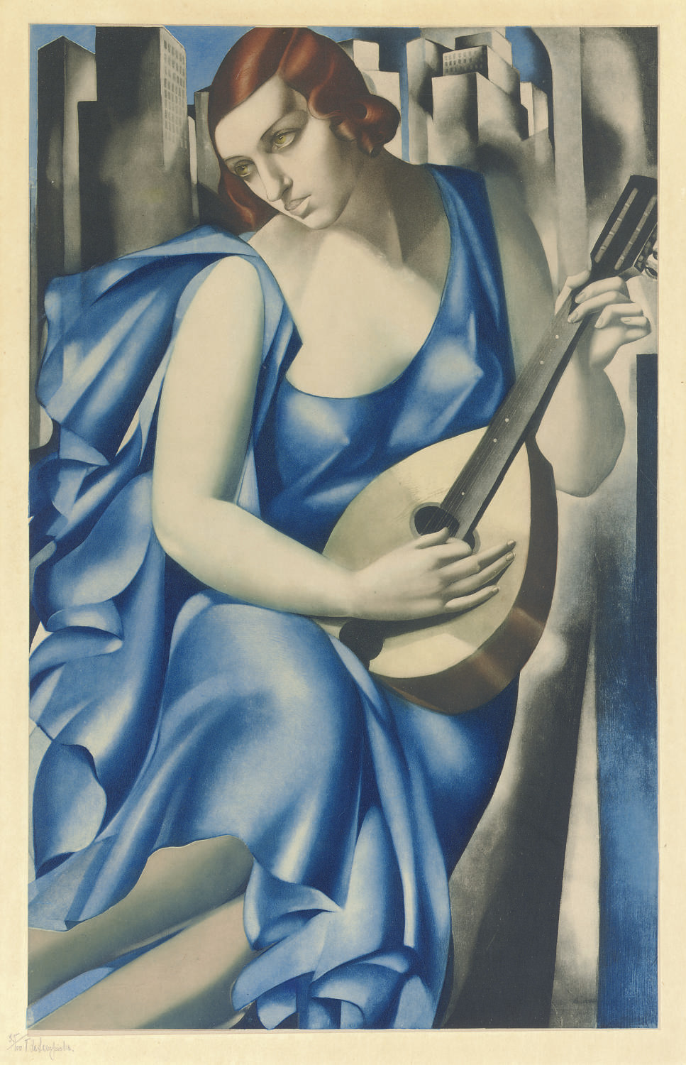 Tamara de Lempicka — Женщина с мандолиной (Блондель А.152)