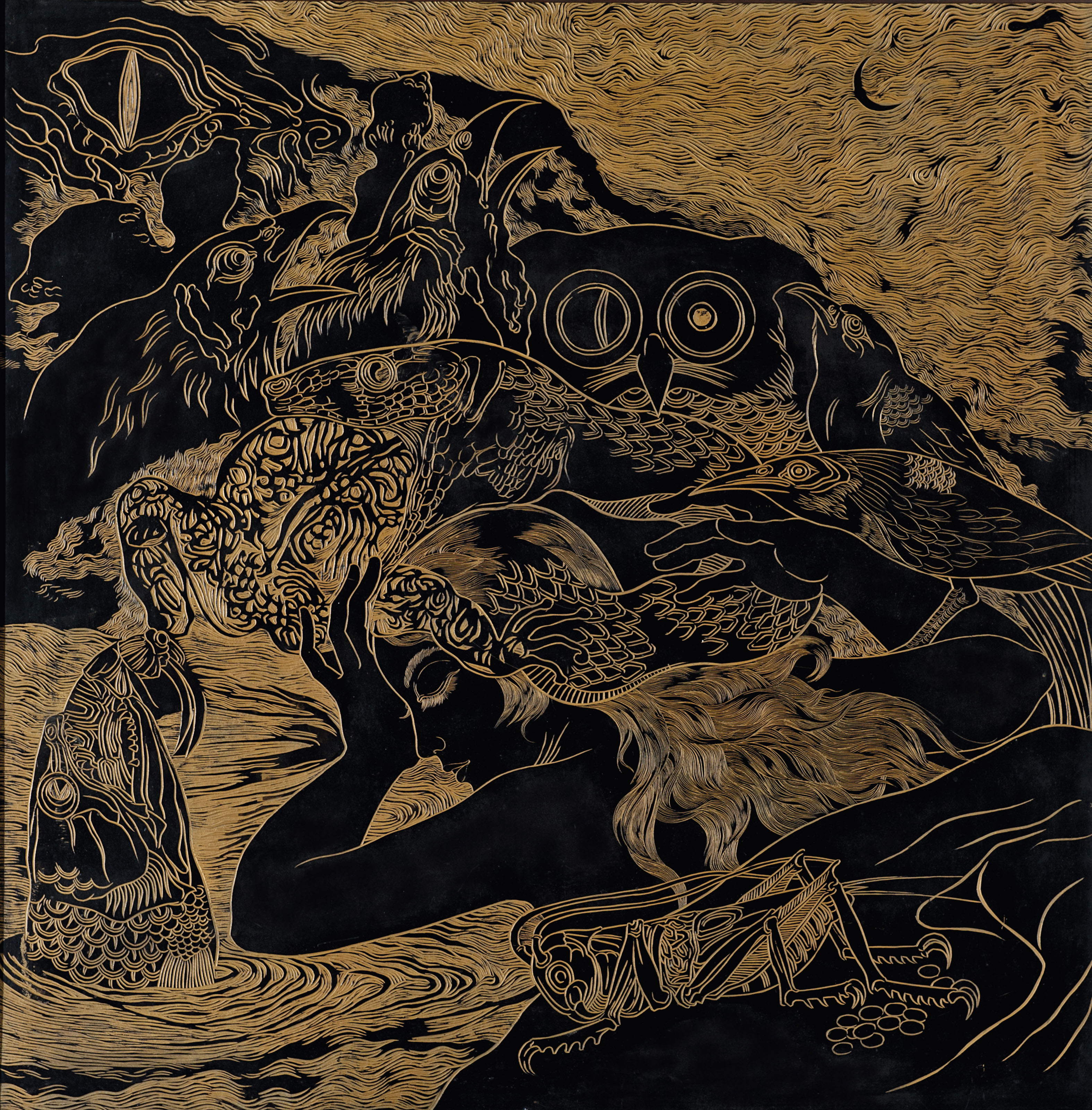 Thawan Duchanee — Девушка, спящая в лесу