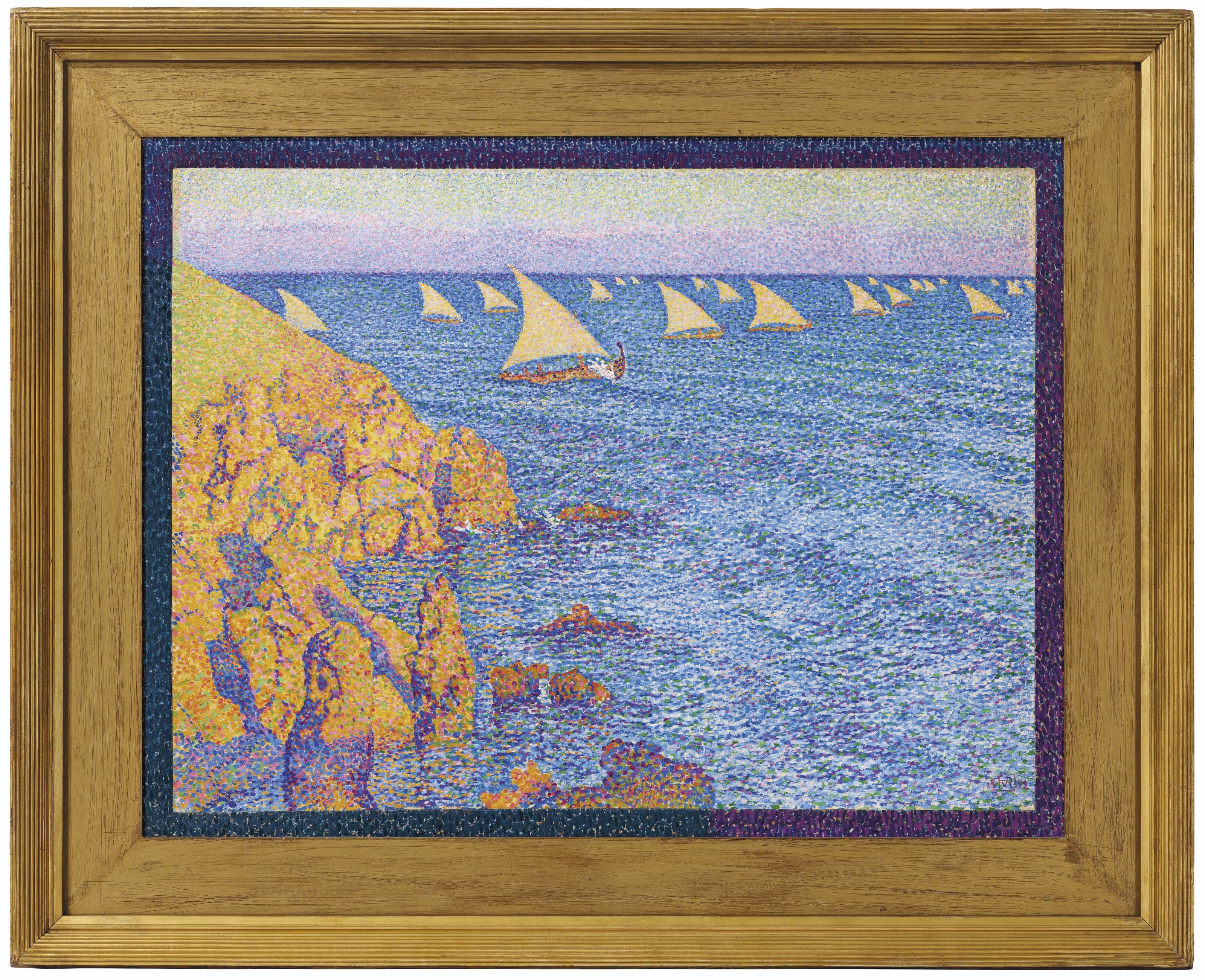 Theo van Rysselberghe — Барки пеше–Средиземноморье, изображение 2