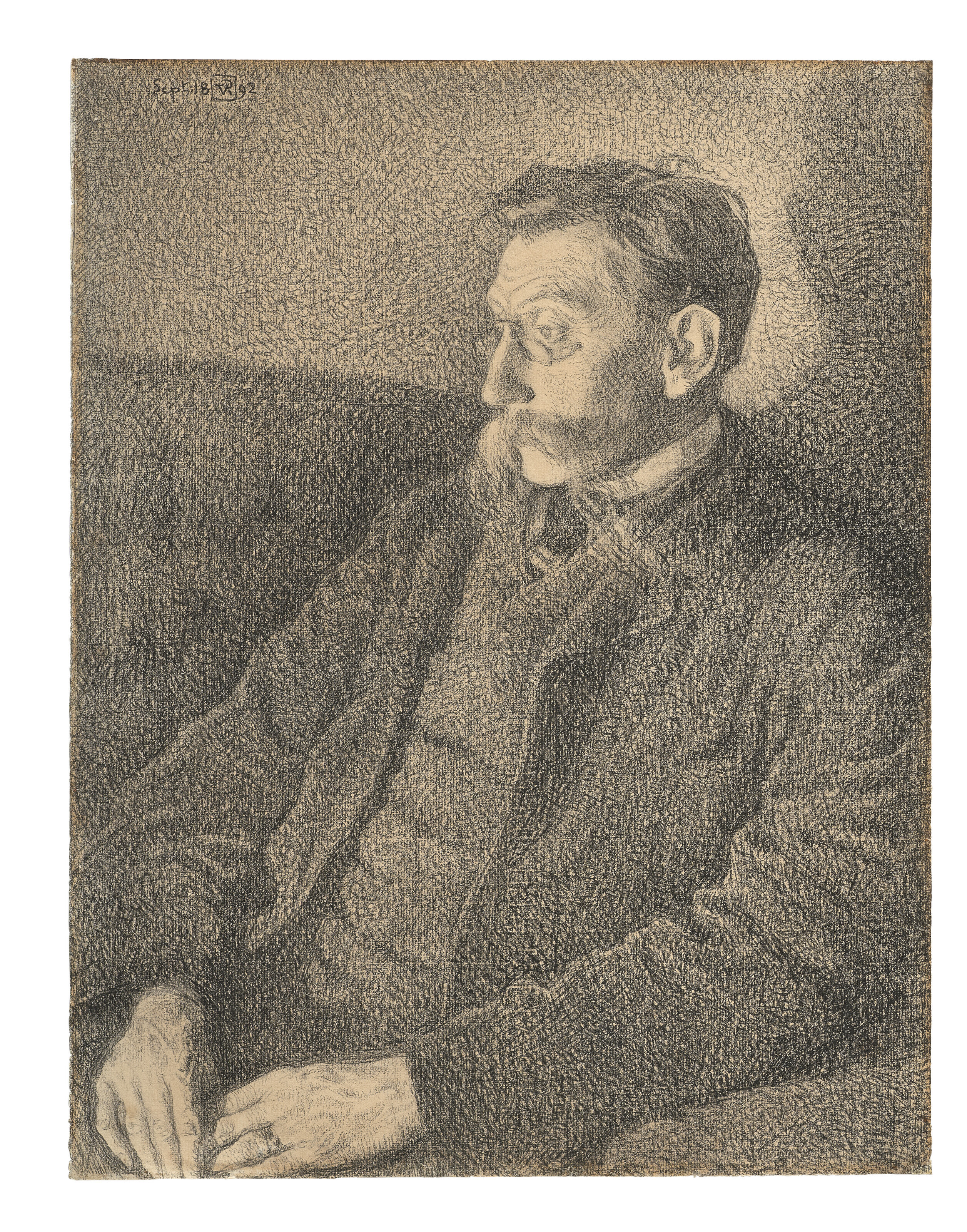 Theo van Rysselberghe — Портрет Эмиля Верхарена, изображение 2