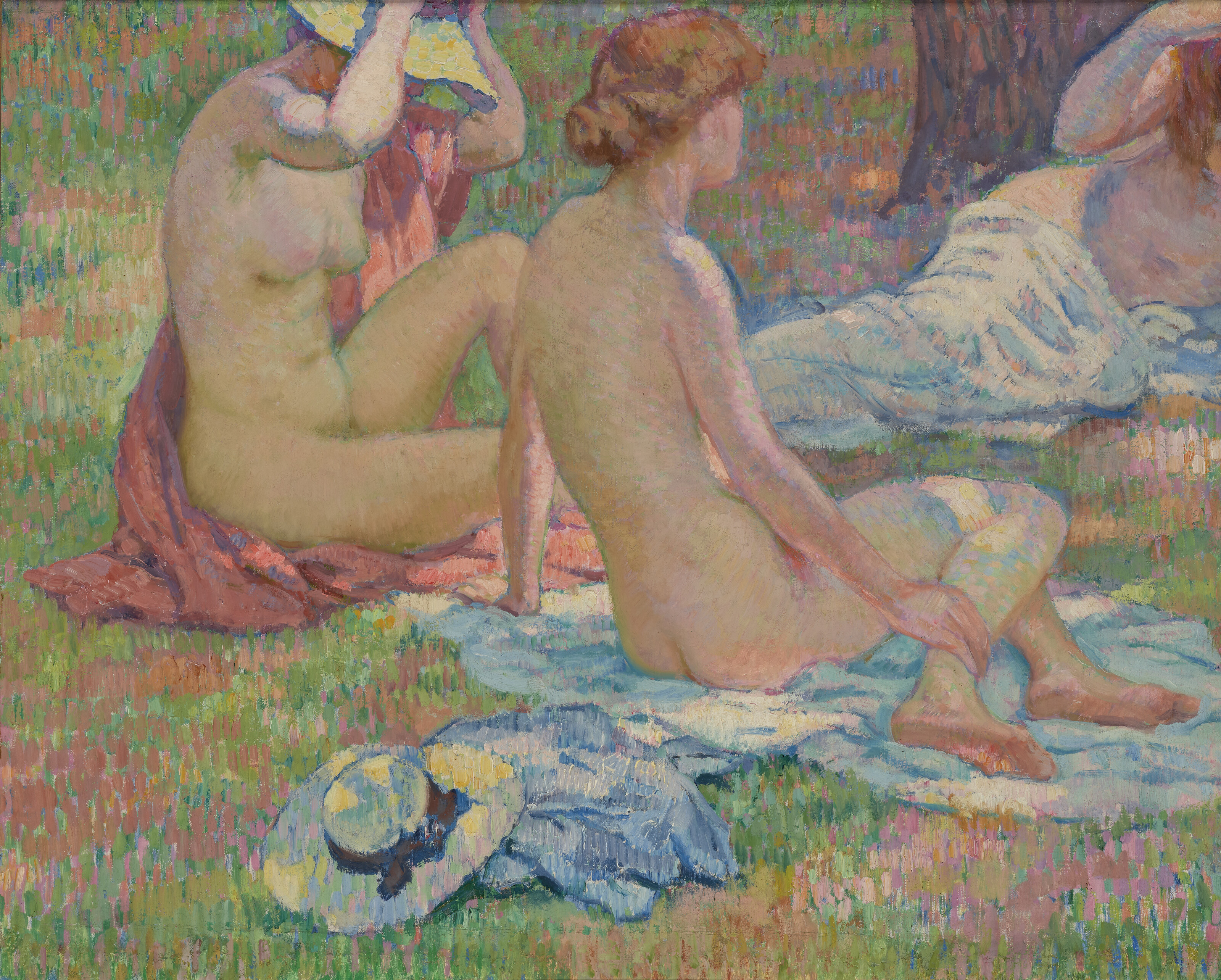 Theo van Rysselberghe — Розы на заколках ( спереди ); Меланж цветов для библиотеки и большого букета ( сзади ), изображение 2