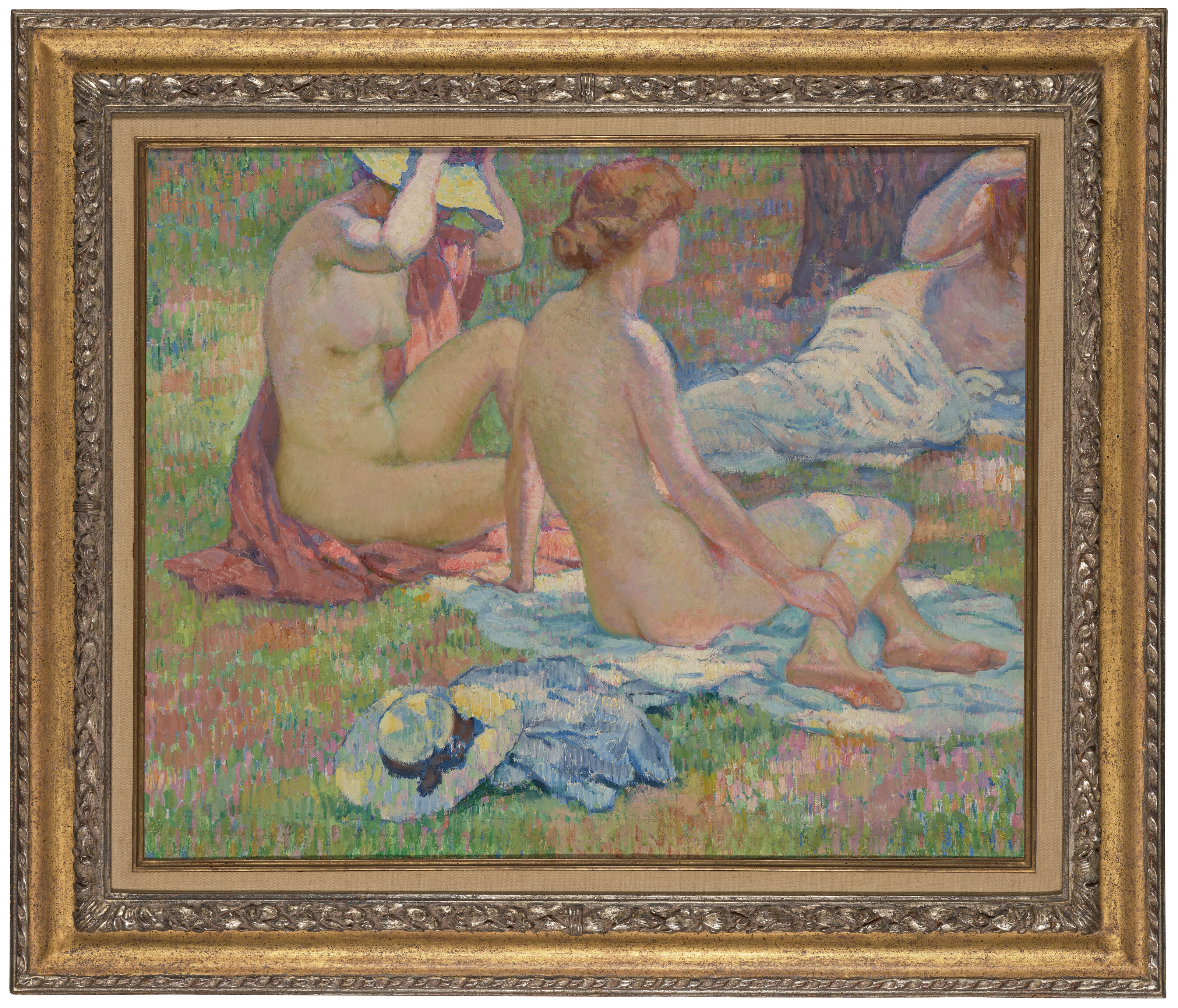Theo van Rysselberghe — Розы на заколках ( спереди ); Меланж цветов для библиотеки и большого букета ( сзади ), изображение 4