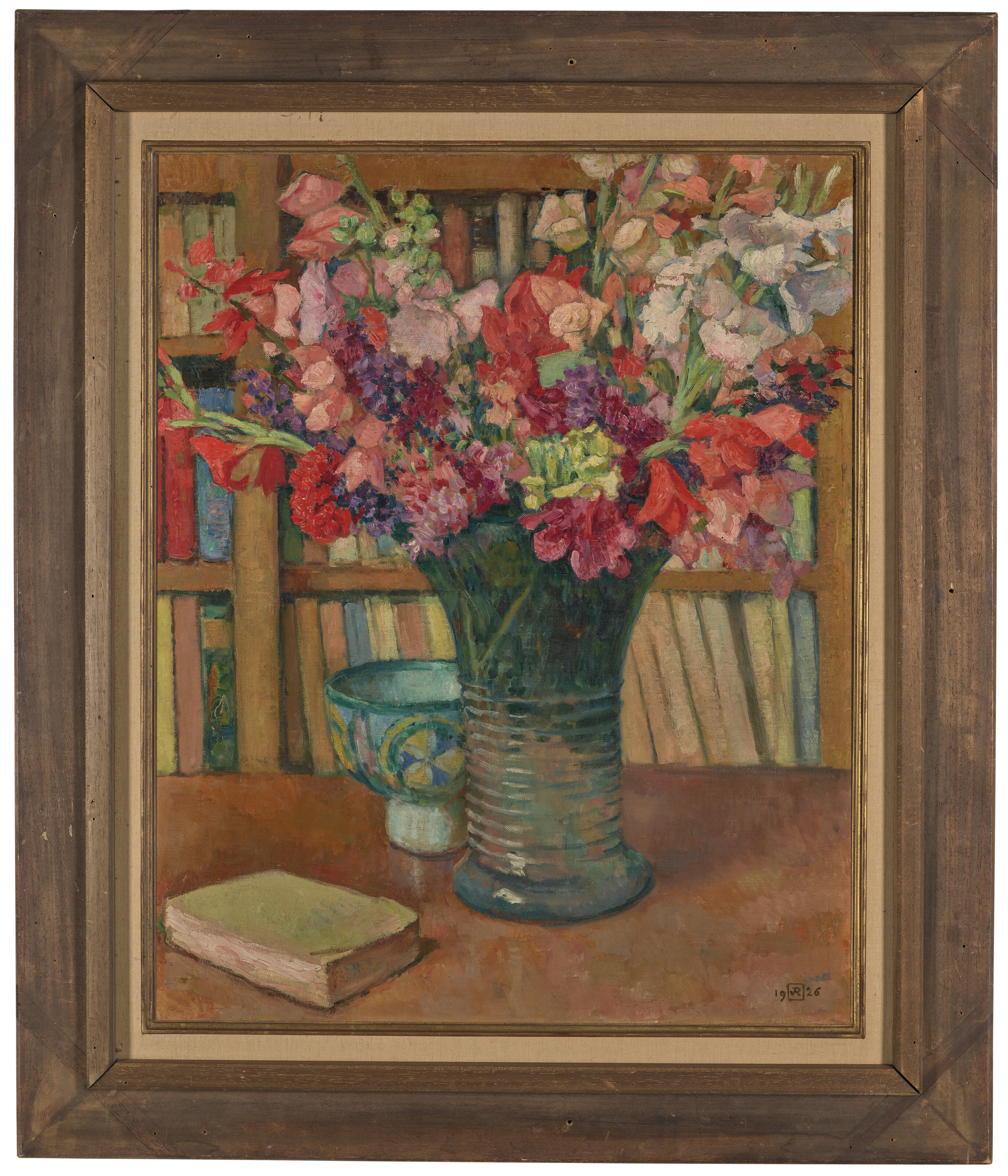 Theo van Rysselberghe — Розы на заколках ( спереди ); Меланж цветов для библиотеки и большого букета ( сзади ), изображение 5