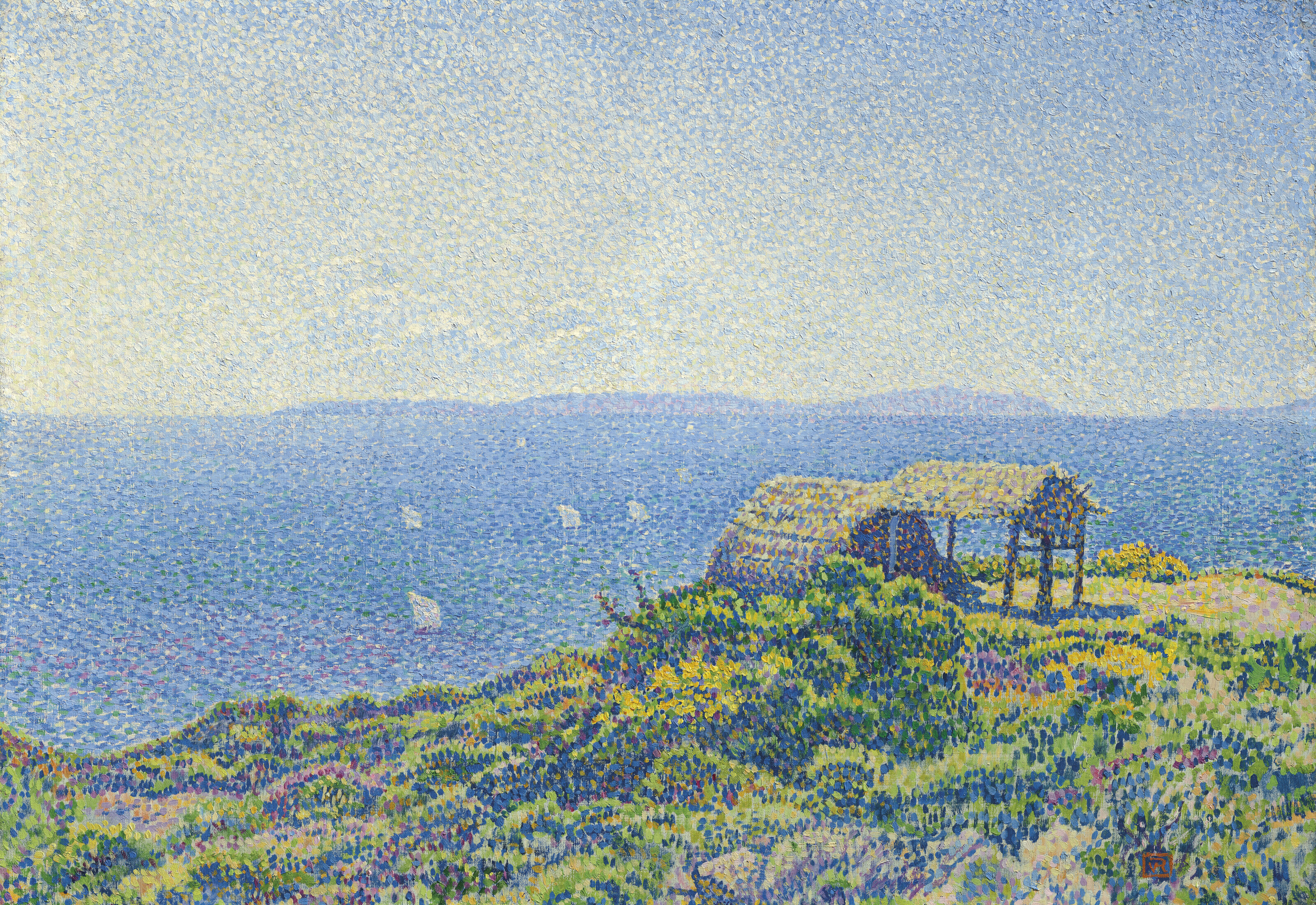 Theo van Rysselberghe — Иль-дю-Левант, вю-дю-Кап-Бенат, Прованс