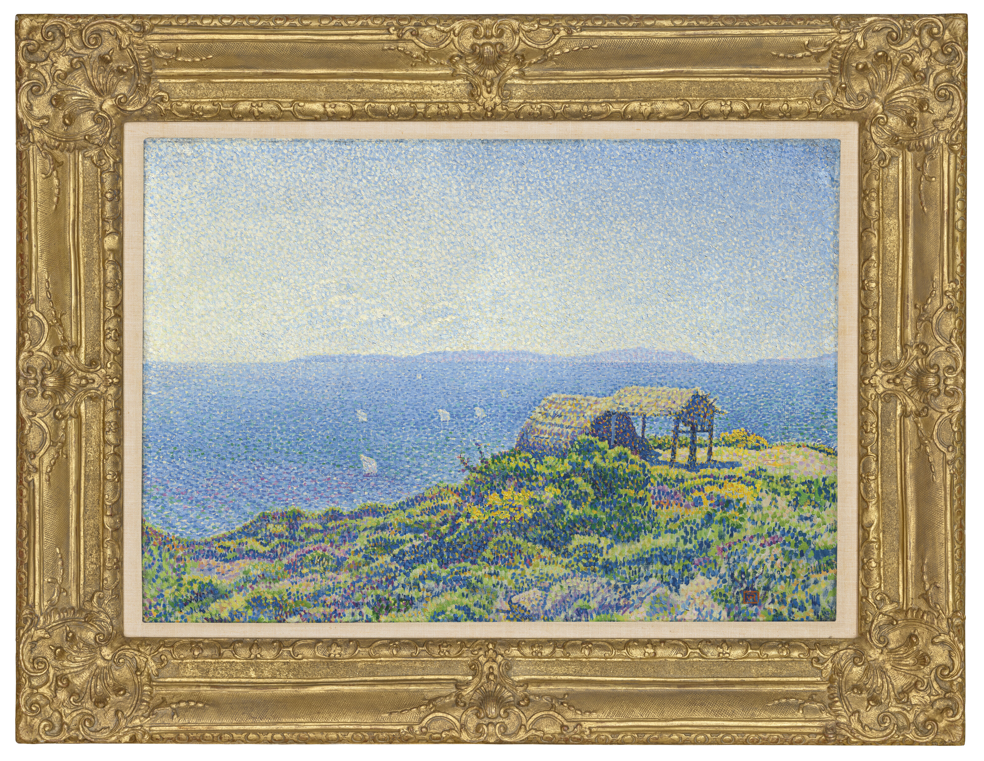 Theo van Rysselberghe — Иль-дю-Левант, вю-дю-Кап-Бенат, Прованс, изображение 2