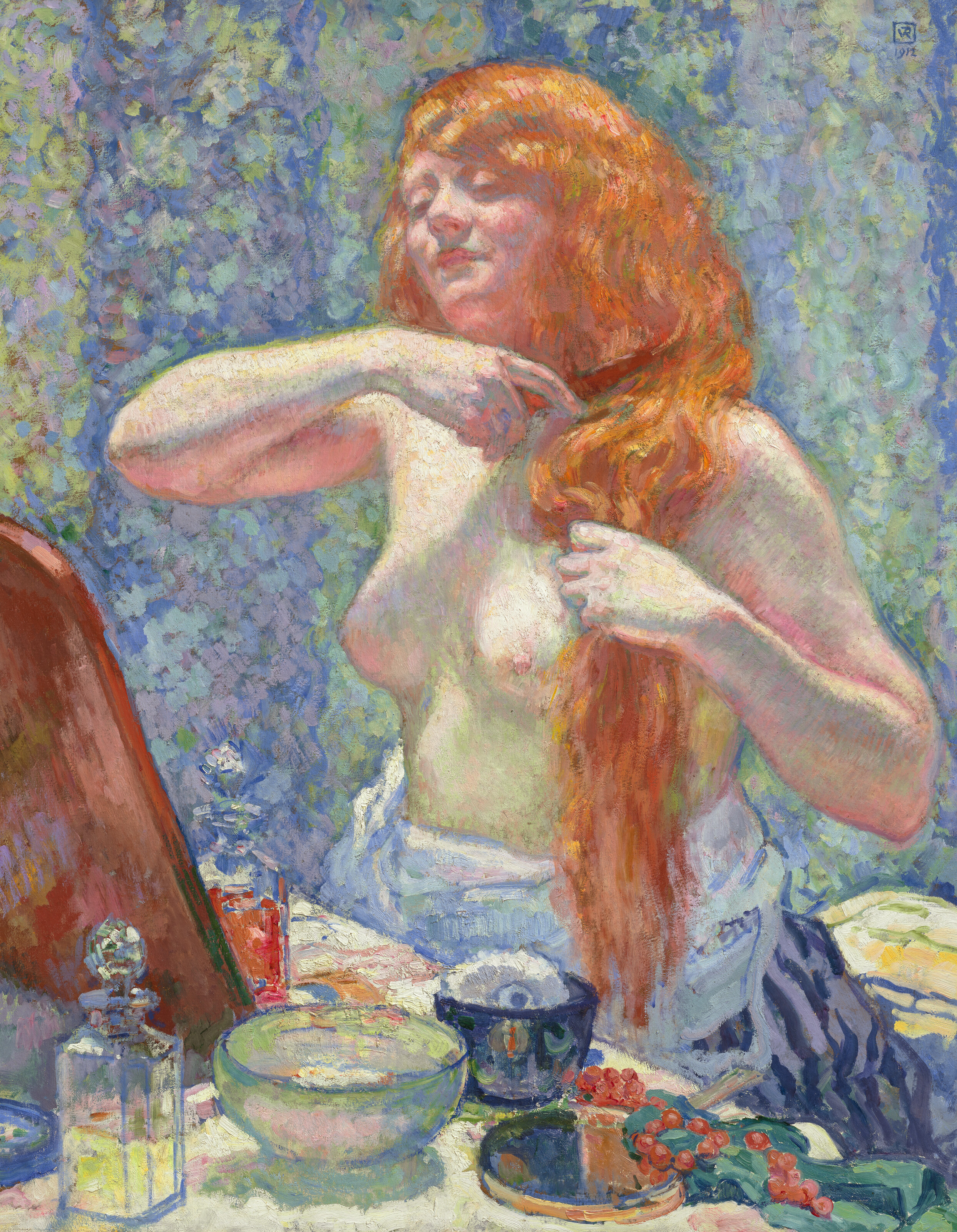 Theo van Rysselberghe — Женская прическа (La rousse, VIII)