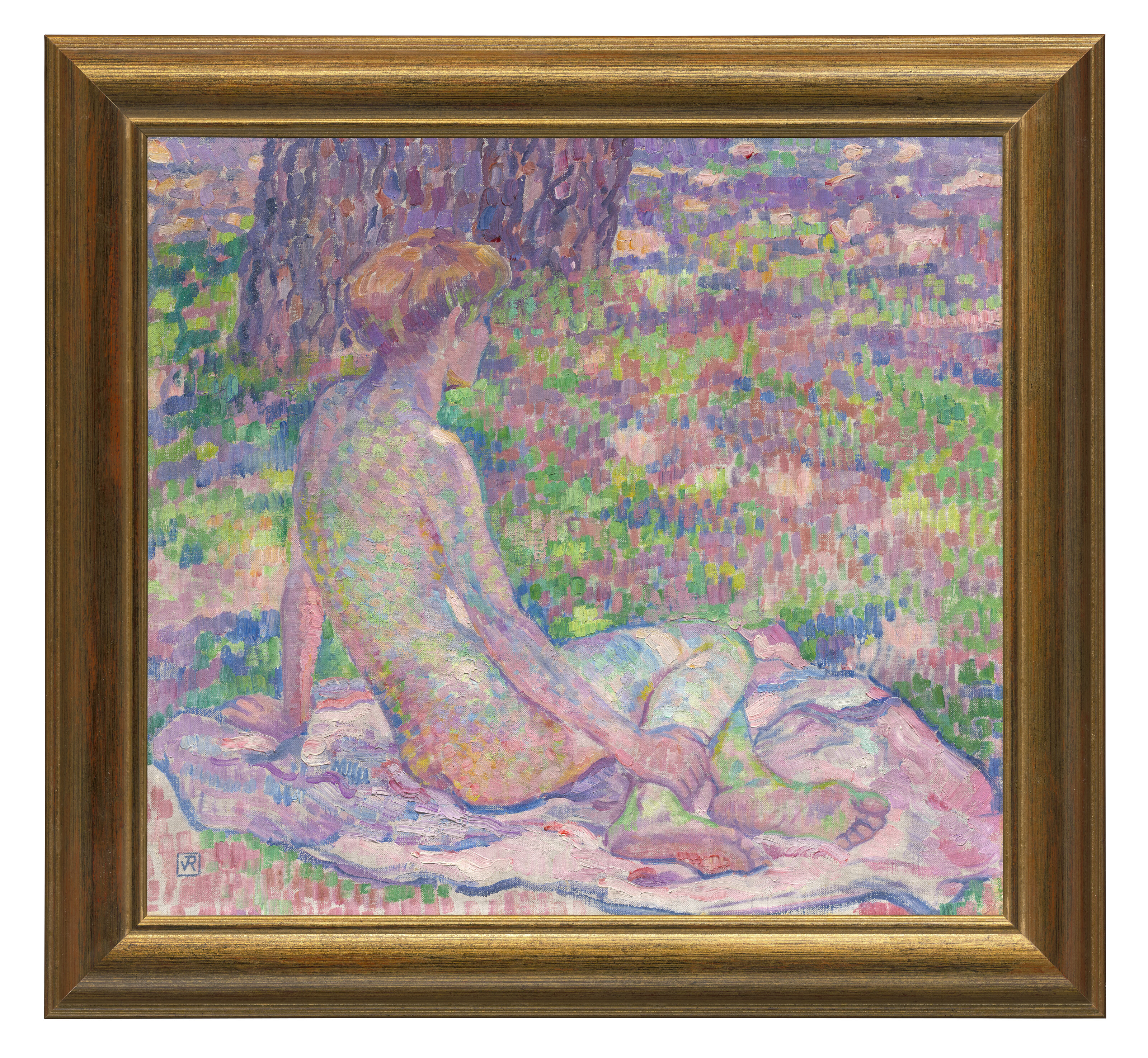 Theo van Rysselberghe — Девушка в бедре / Этюд о маленькой девочке в бедре (су-ле-пен), изображение 4
