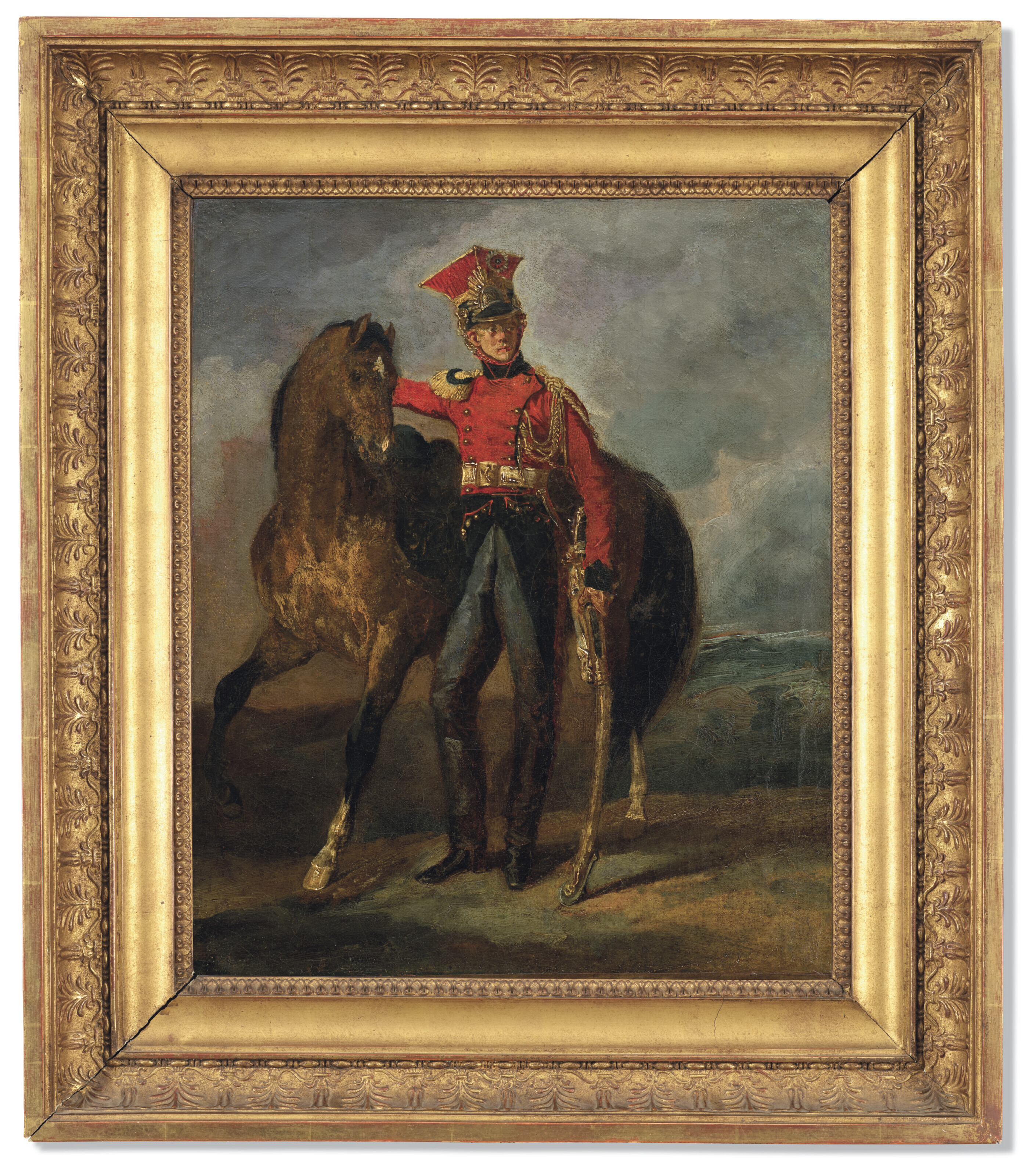 Théodore Géricault — Лансье из 1-го округа шево-леже-гвардейские лансье, города Полоне, изображение 2