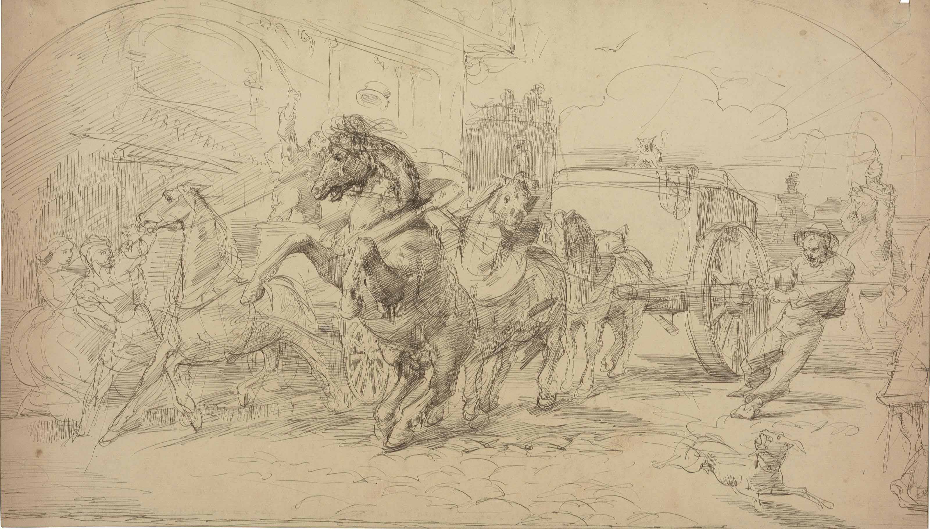 Théodore Géricault — Сбежавший экипаж