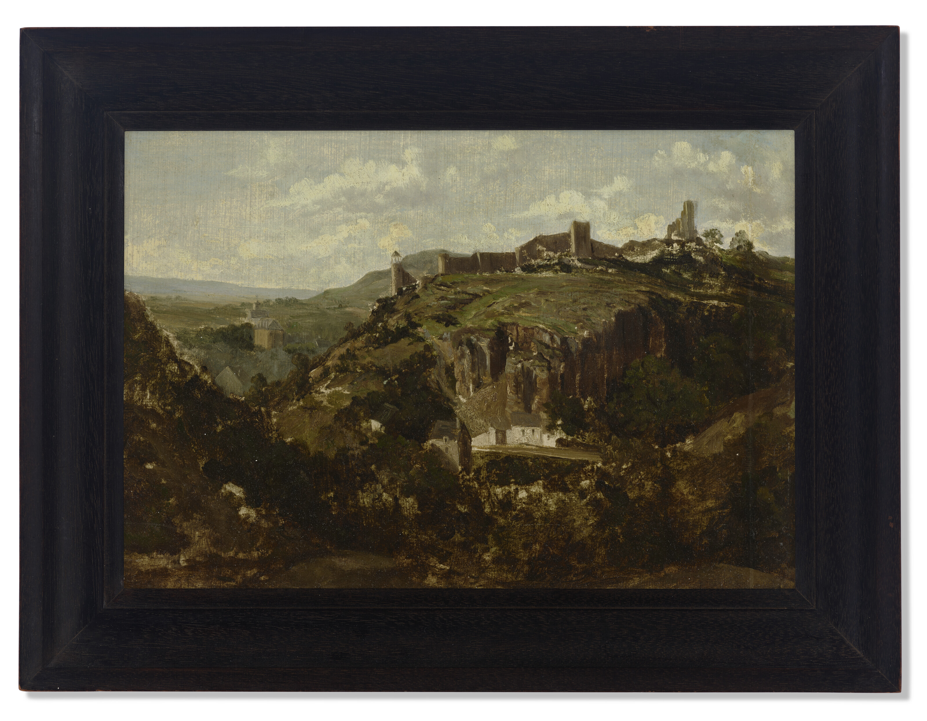 Theodore Rousseau — Деревня д'Овернь (Тьер?), изображение 2