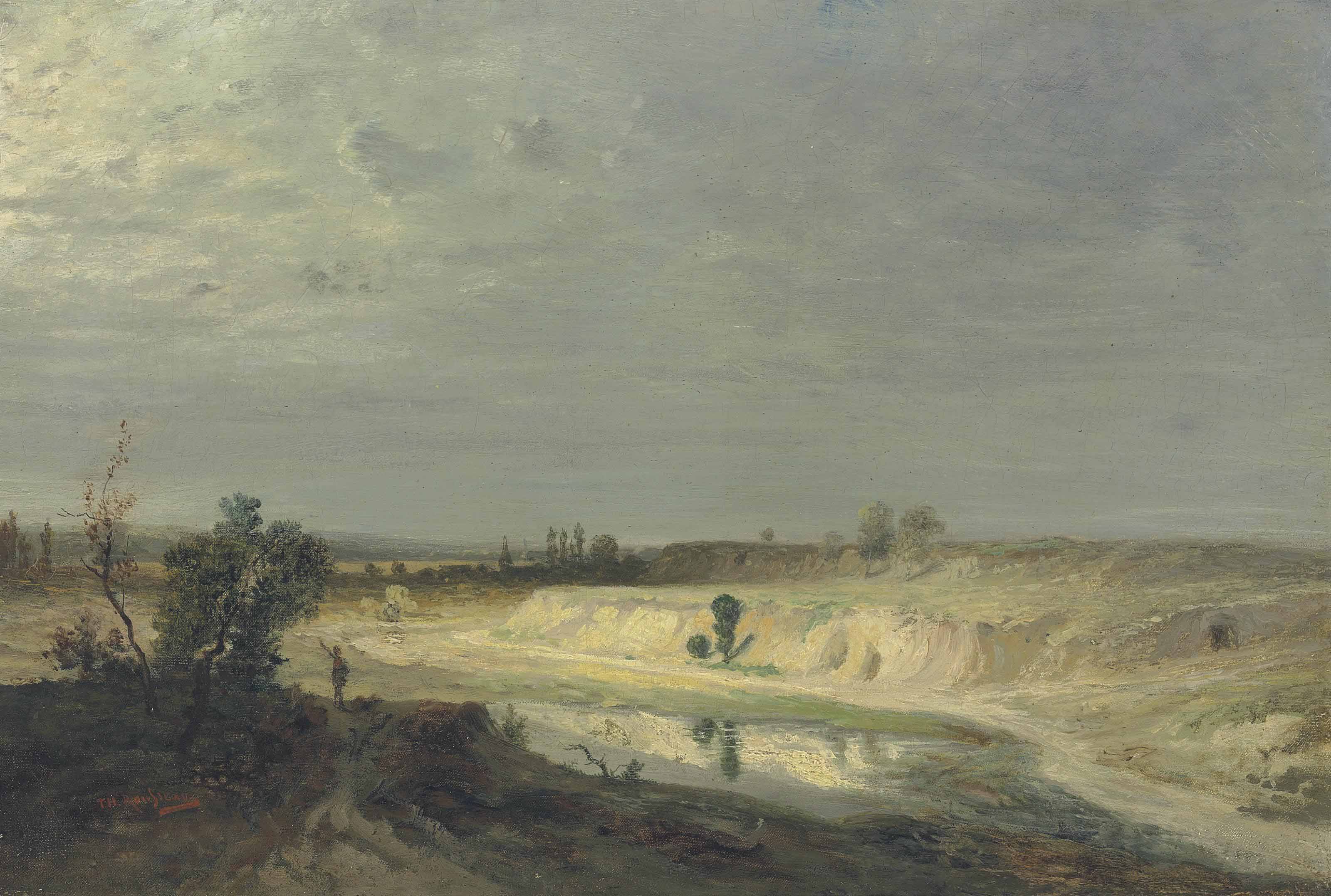 Theodore Rousseau — Река в ущелье