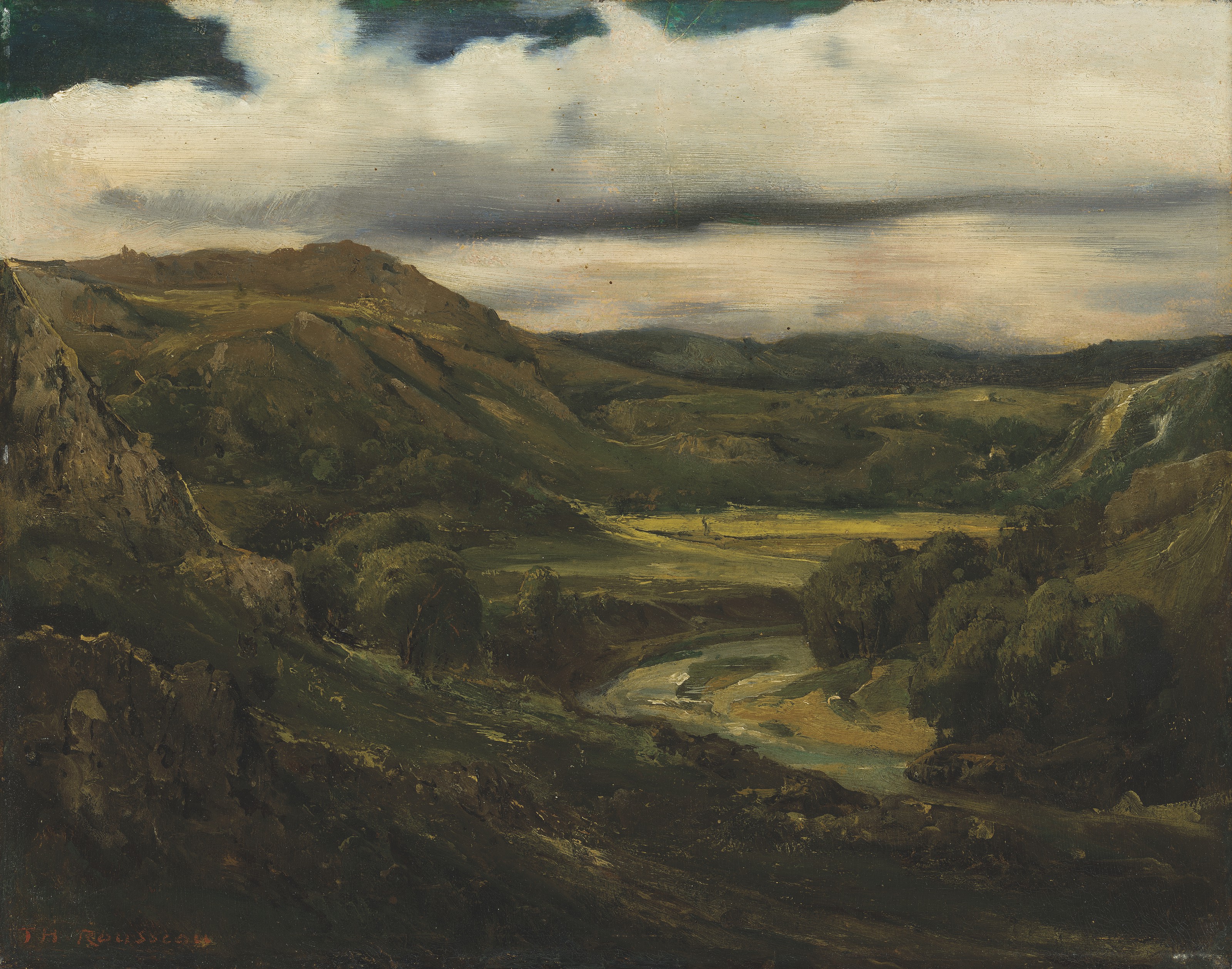 Theodore Rousseau — Долина и горы Оверни
