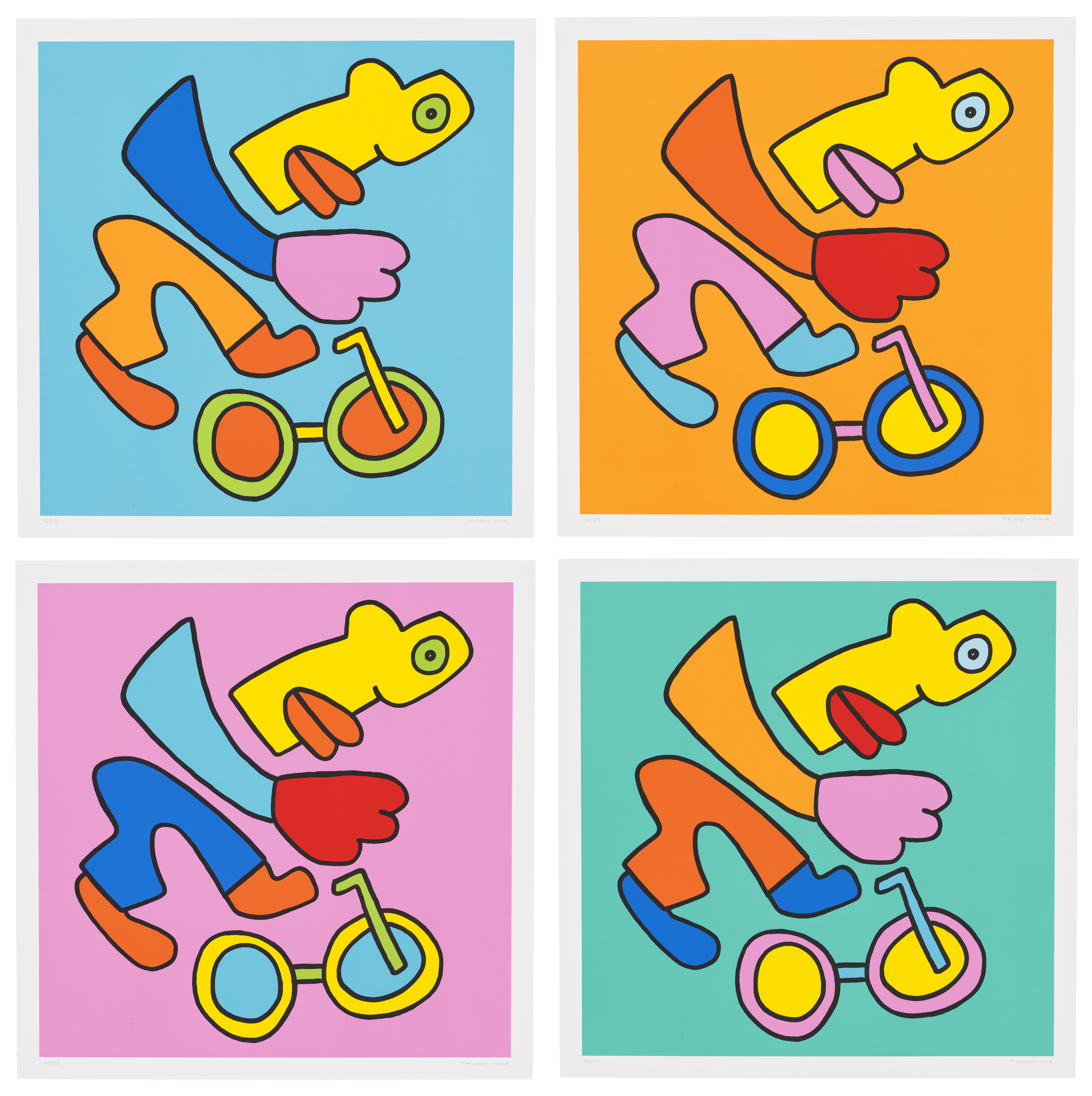 Thierry Noir — Гонки на BMX (синий, оранжевый, розовый и бирюзовый)