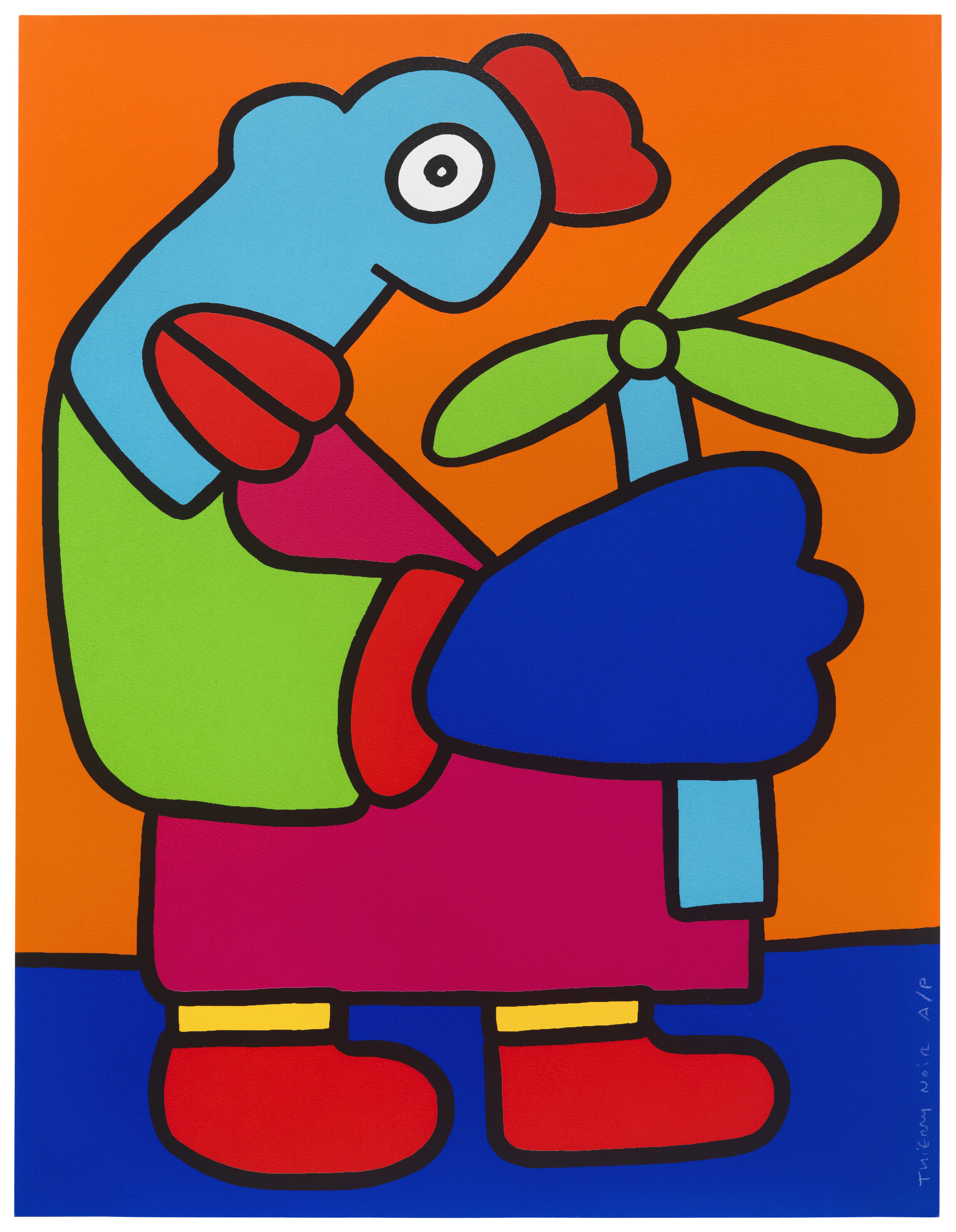 Thierry Noir — Цветы жителям Берлина