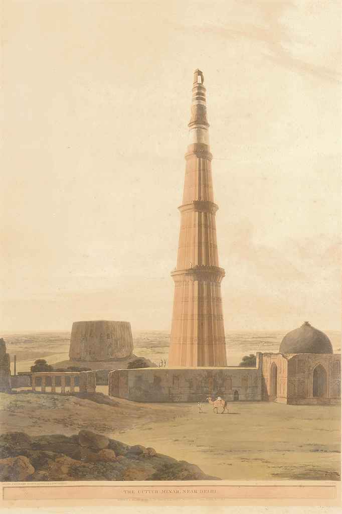 Thomas Daniell — Минарет Каттуб, недалеко от Дели (Abbey Travel, 420, № 75)