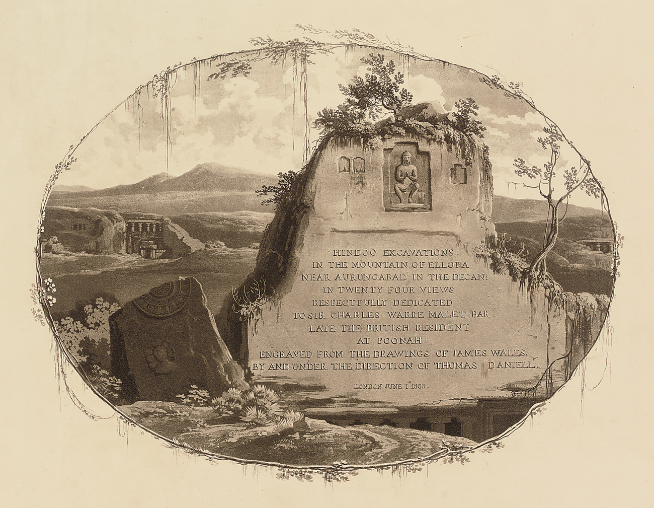 Thomas Daniell — Титульные страницы из "Восточных пейзажей", части 1-6, (Abbey Travel, 420)