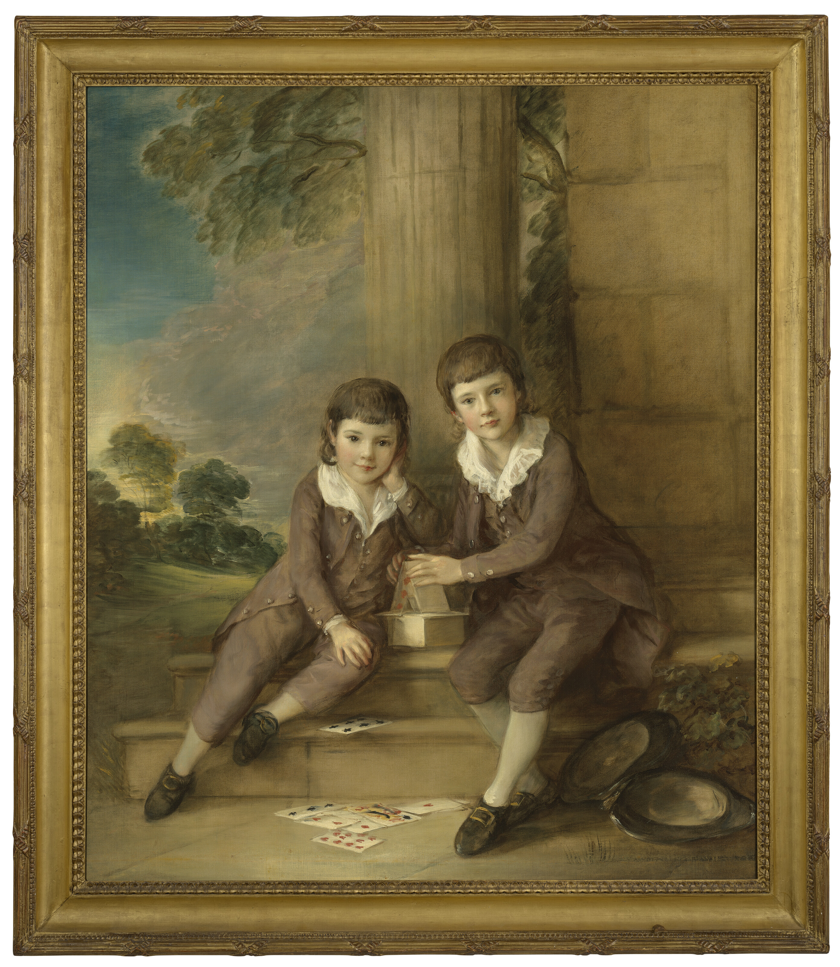 Thomas Gainsborough — Двойной портрет мастера Джона Трумена Вильбуа (ок.1773-1837) и его брата Генри Вильбуа (1777-1847), изображение 2