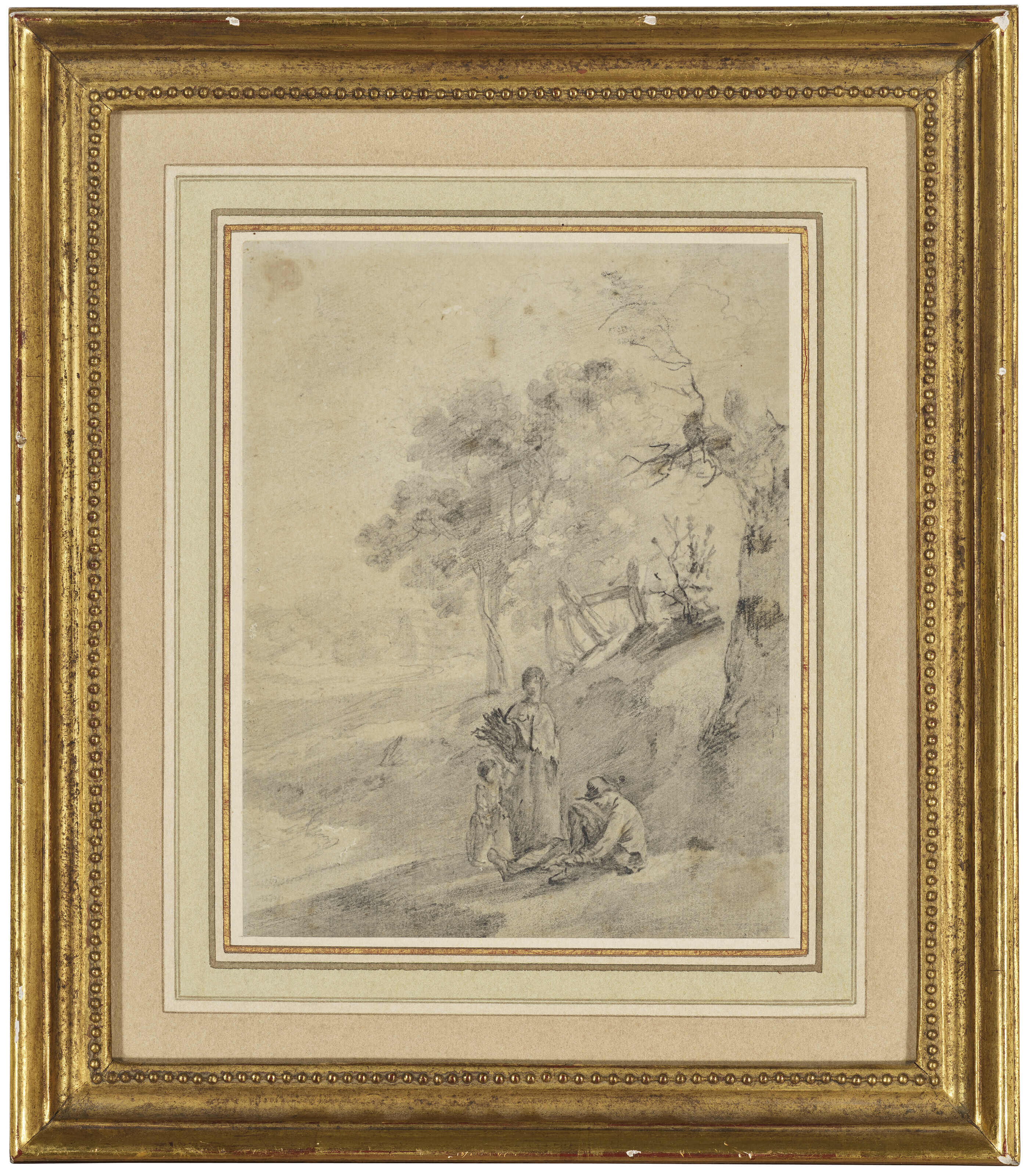 Thomas Gainsborough — Пейзаж с отдыхающей крестьянской семьей, изображение 2