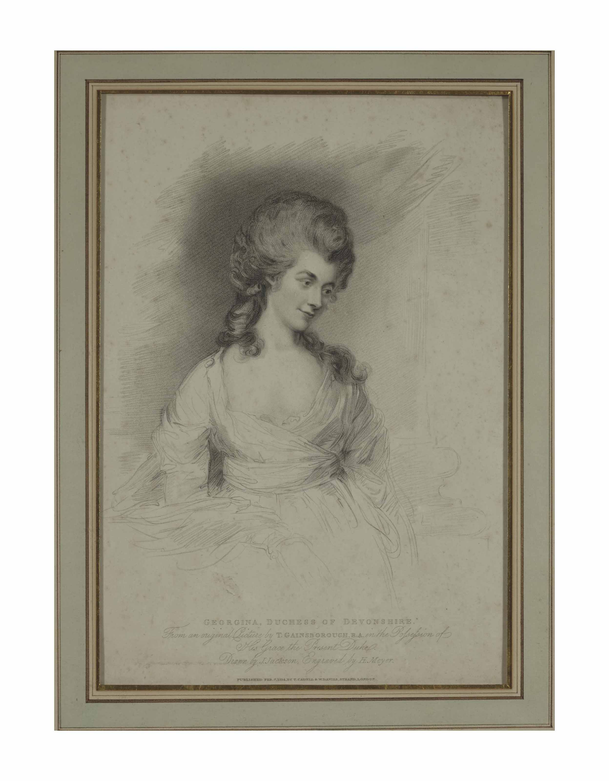 Thomas Gainsborough — Джорджина, герцогиня Девенширская, супруг Х. Мейер