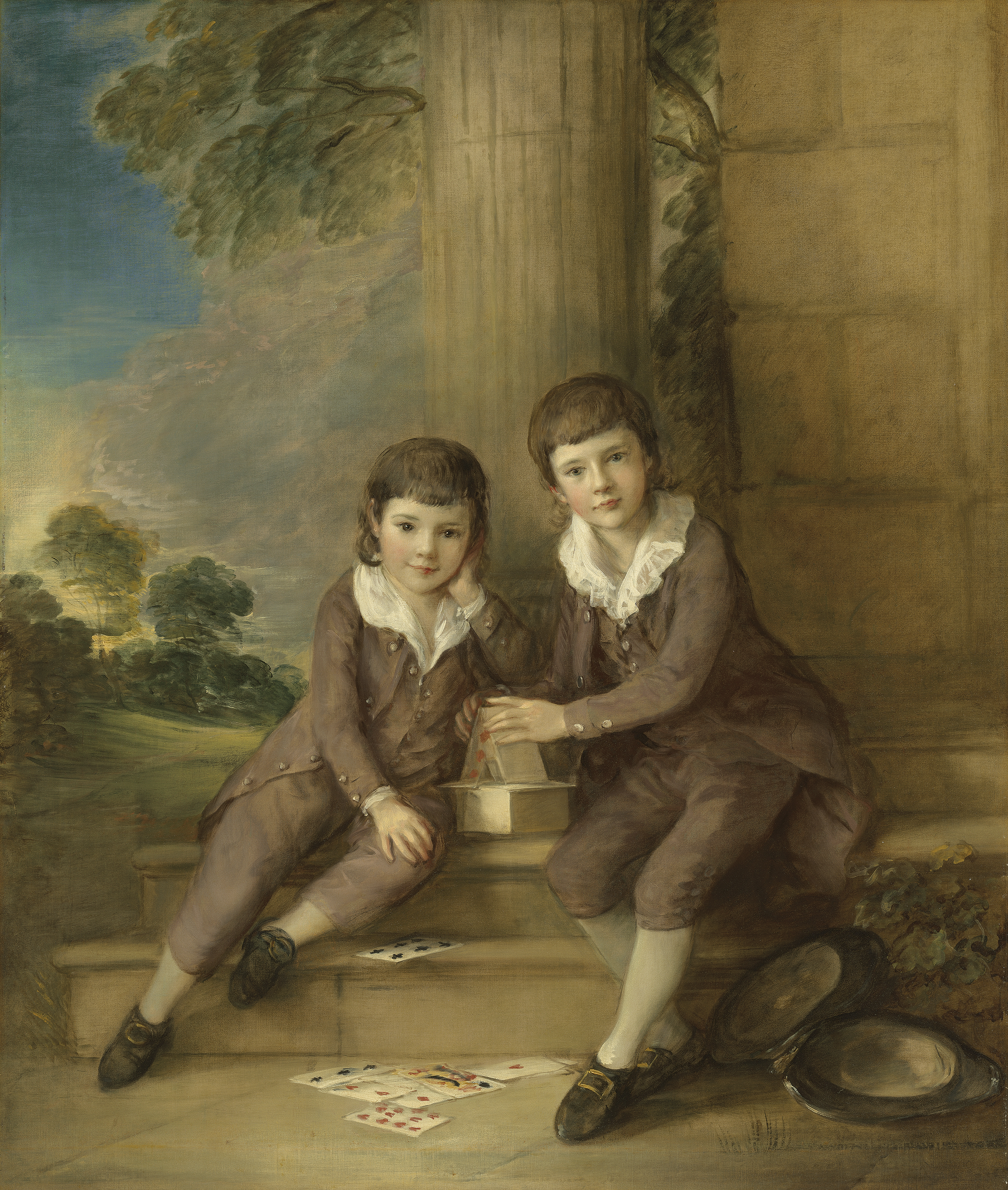 Thomas Gainsborough — Двойной портрет мастера Джона Трумена Вильбуа (ок. 1773-1837) и его брата Генри Вильбуа (1777-1847)