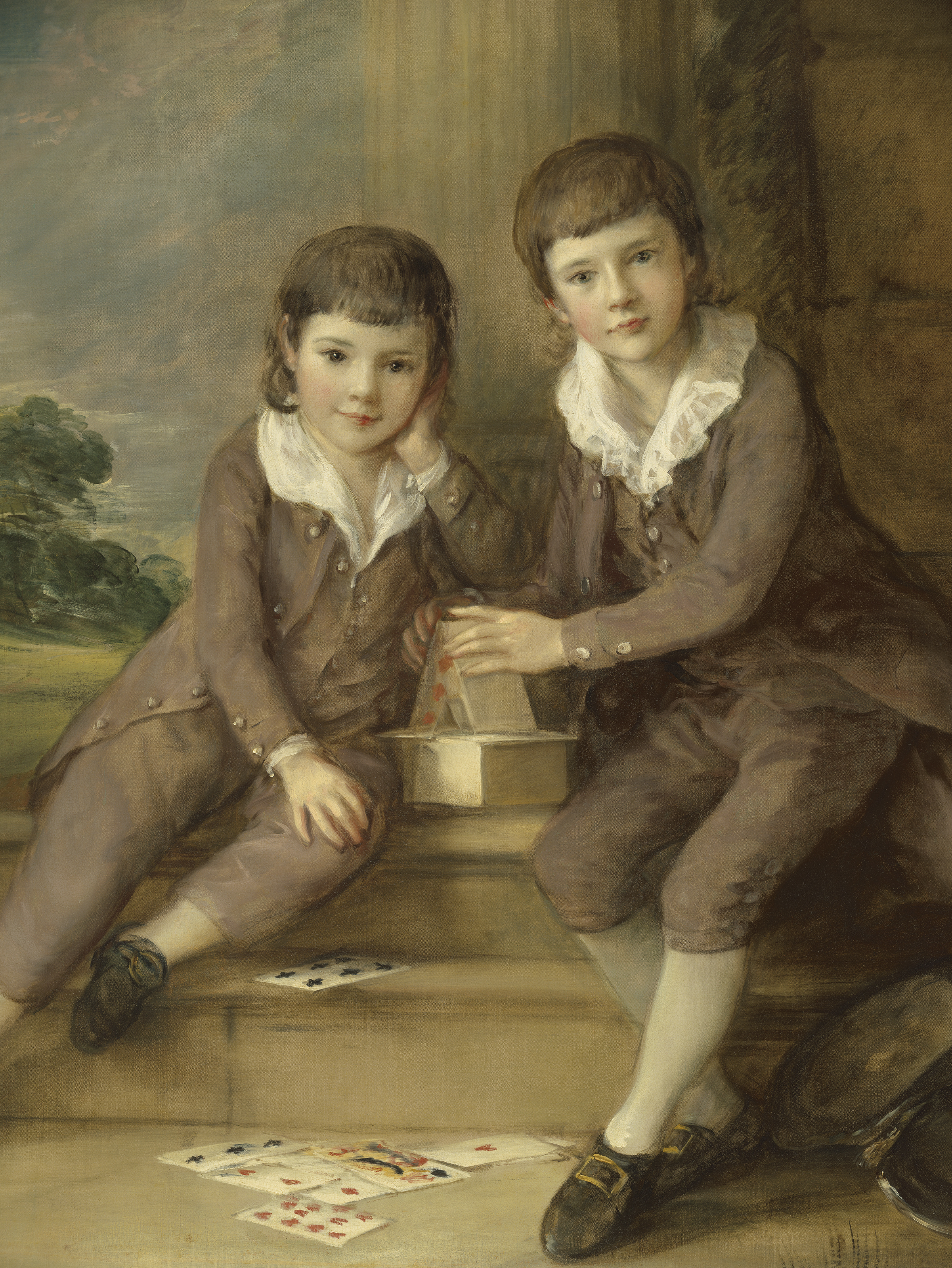 Thomas Gainsborough — Двойной портрет мастера Джона Трумена Вильбуа (ок. 1773-1837) и его брата Генри Вильбуа (1777-1847), изображение 2