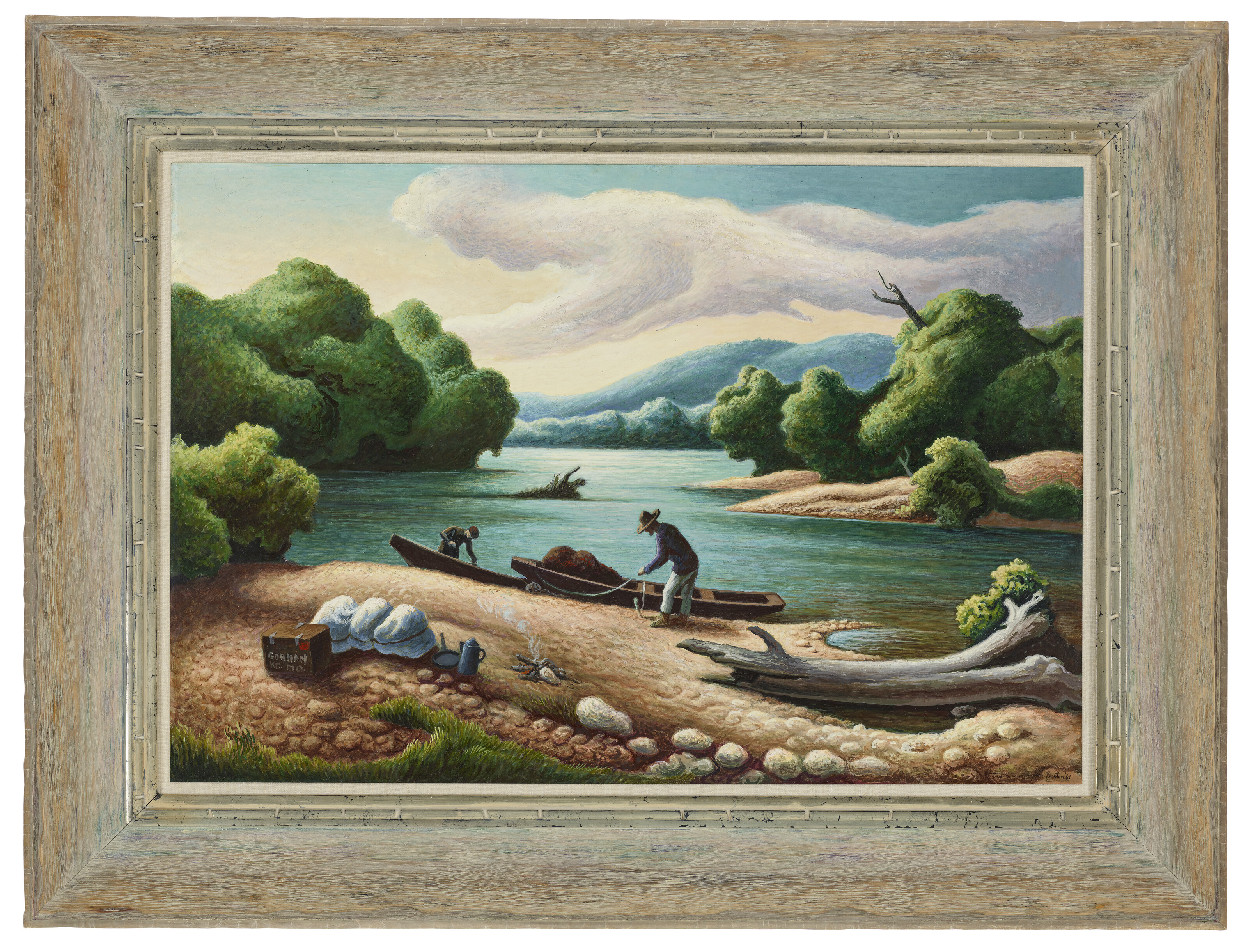 Thomas Hart Benton — Текущая река, Миссури Озаркс, изображение 2
