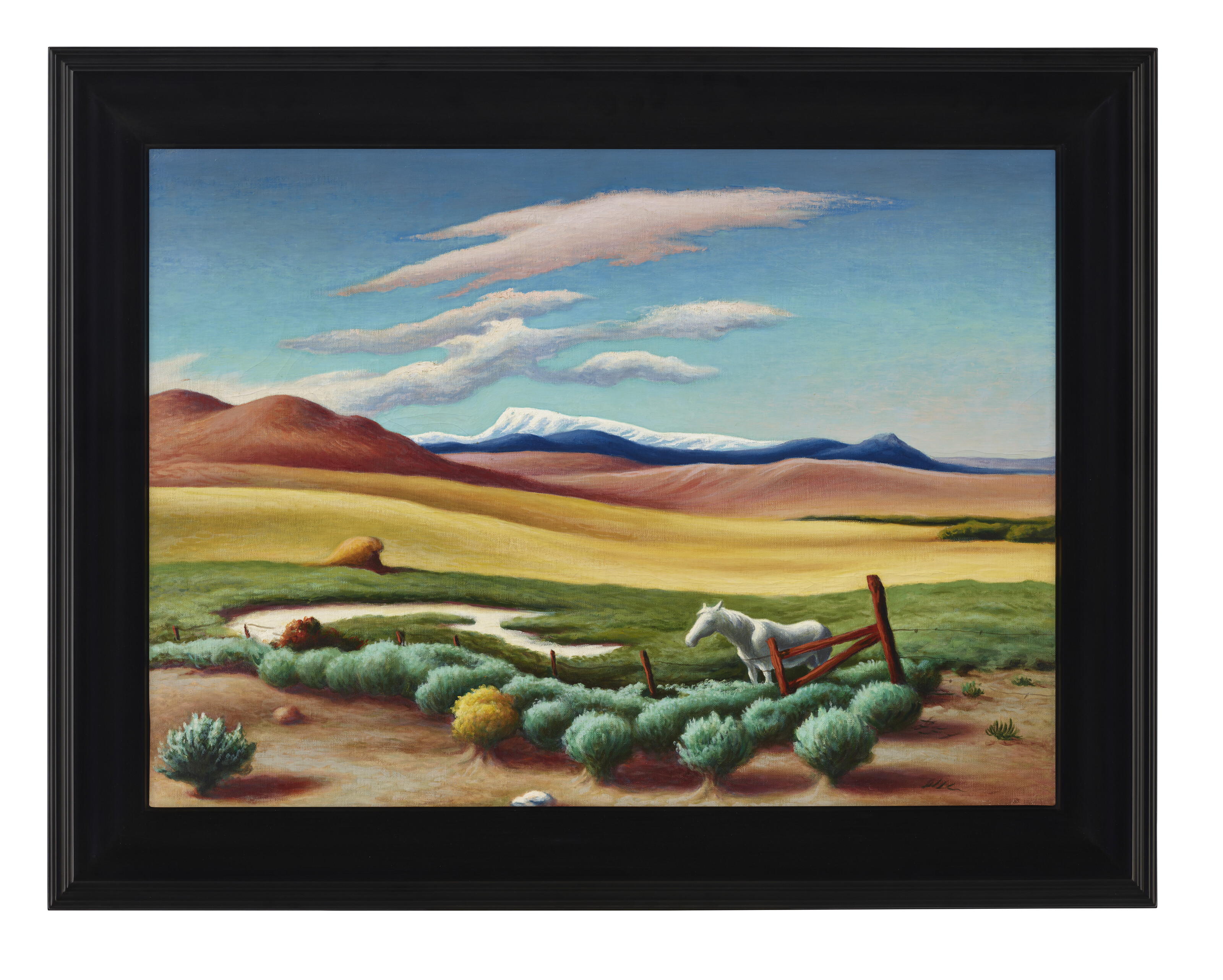 Thomas Hart Benton — Белая лошадь, изображение 2