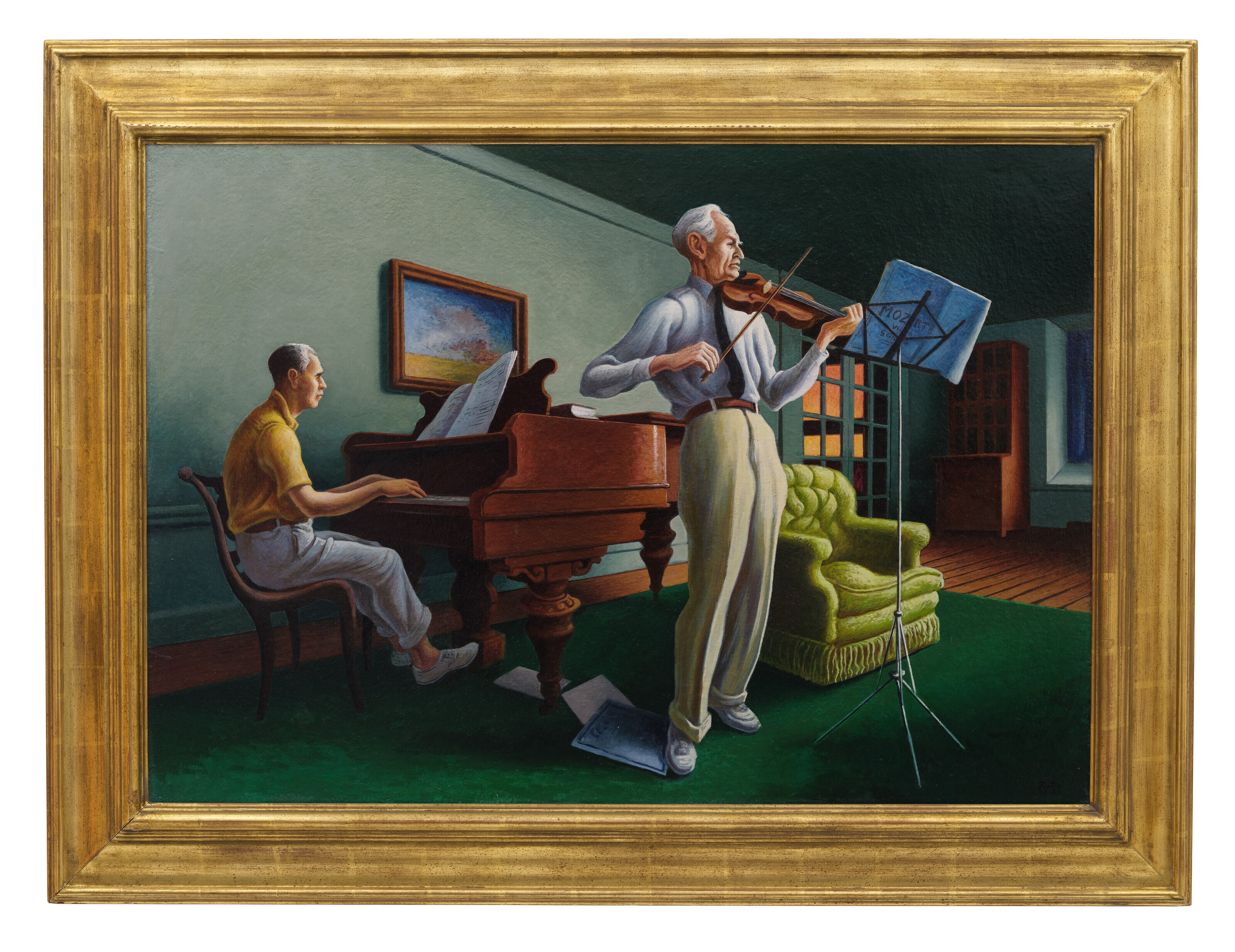 Thomas Hart Benton — Вечерний концерт, изображение 2