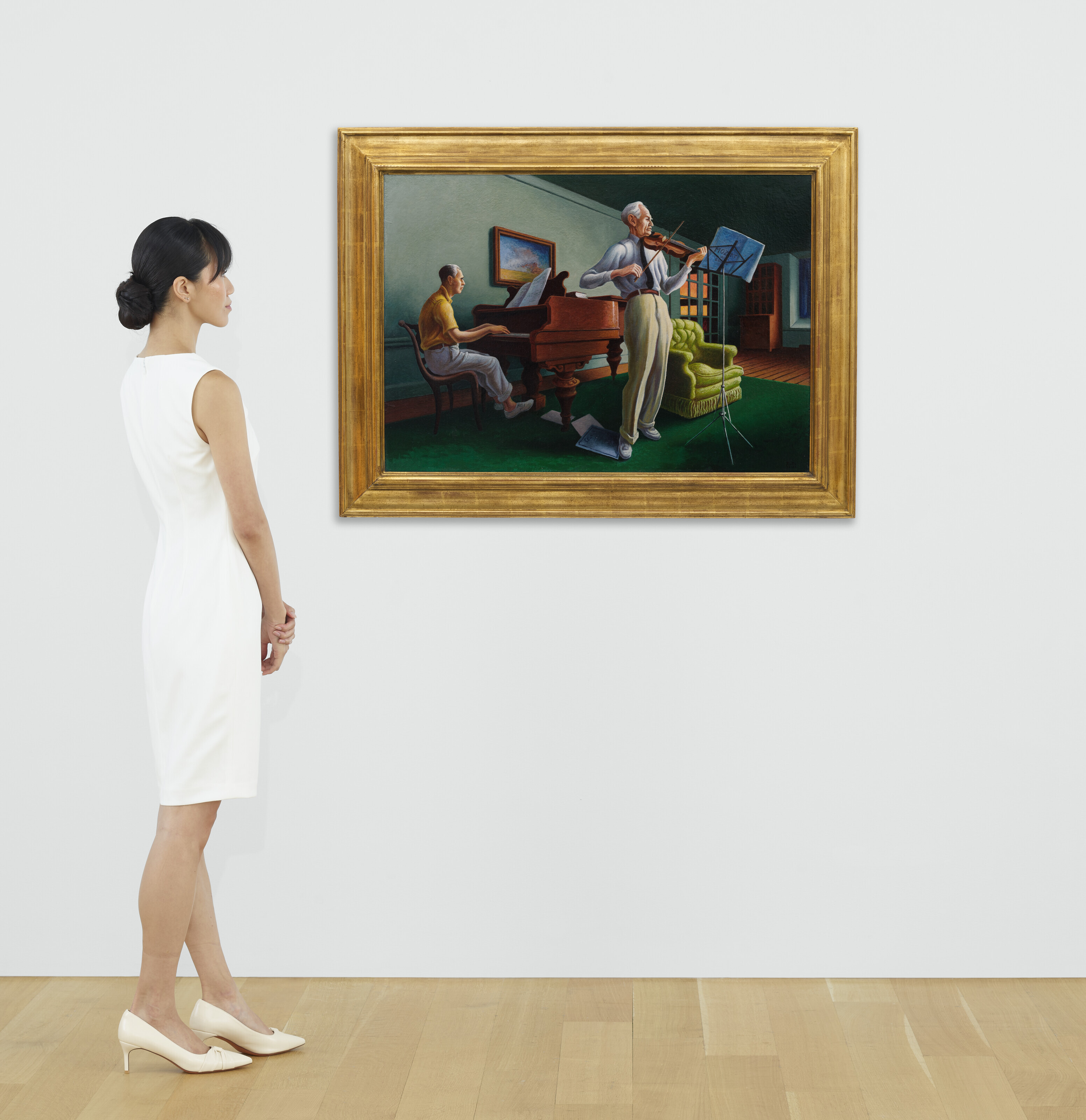Thomas Hart Benton — Вечерний концерт, изображение 4