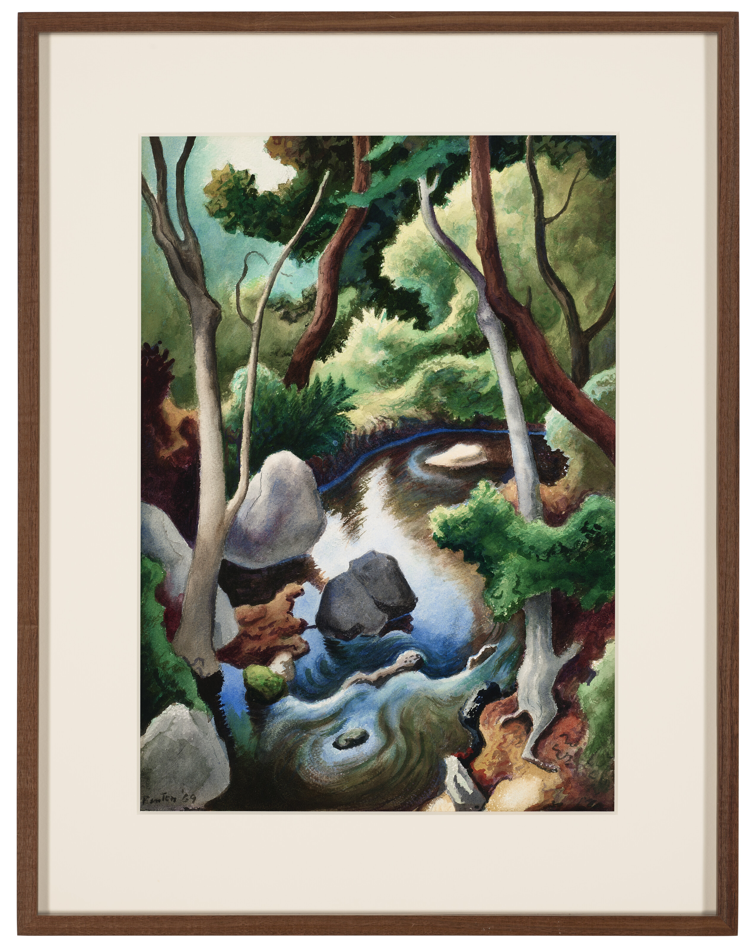 Thomas Hart Benton — Пейнт Милл Брук, Чилмарк, Массачусетс, изображение 2
