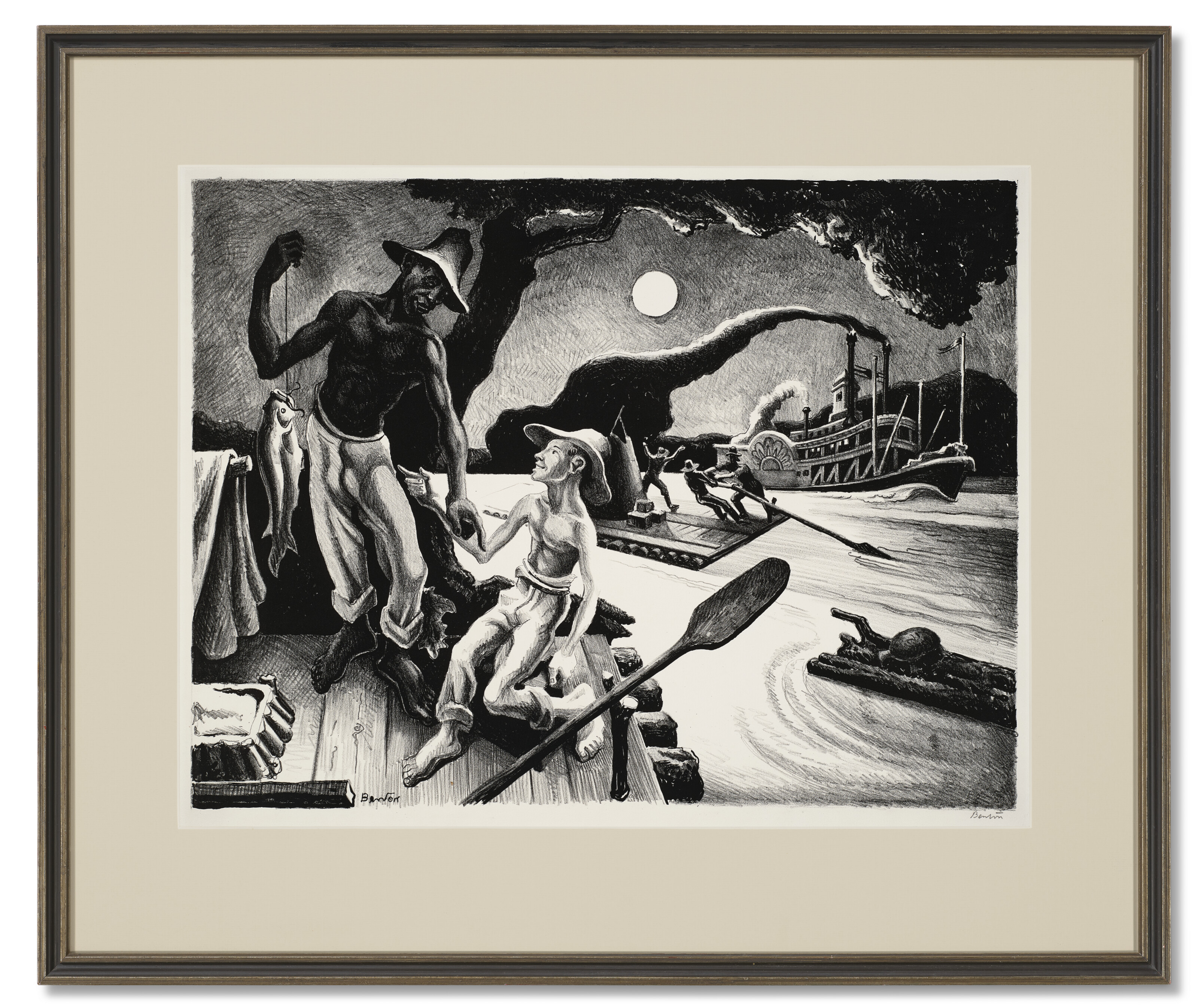 Thomas Hart Benton — Гек Финн из серии настенных росписей Капитолия штата Миссури, изображение 2