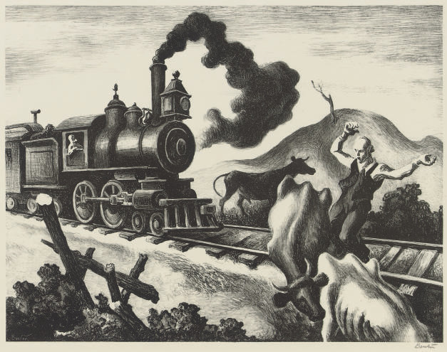 Thomas Hart Benton — Медленный поезд через Арканзас (F. 46)