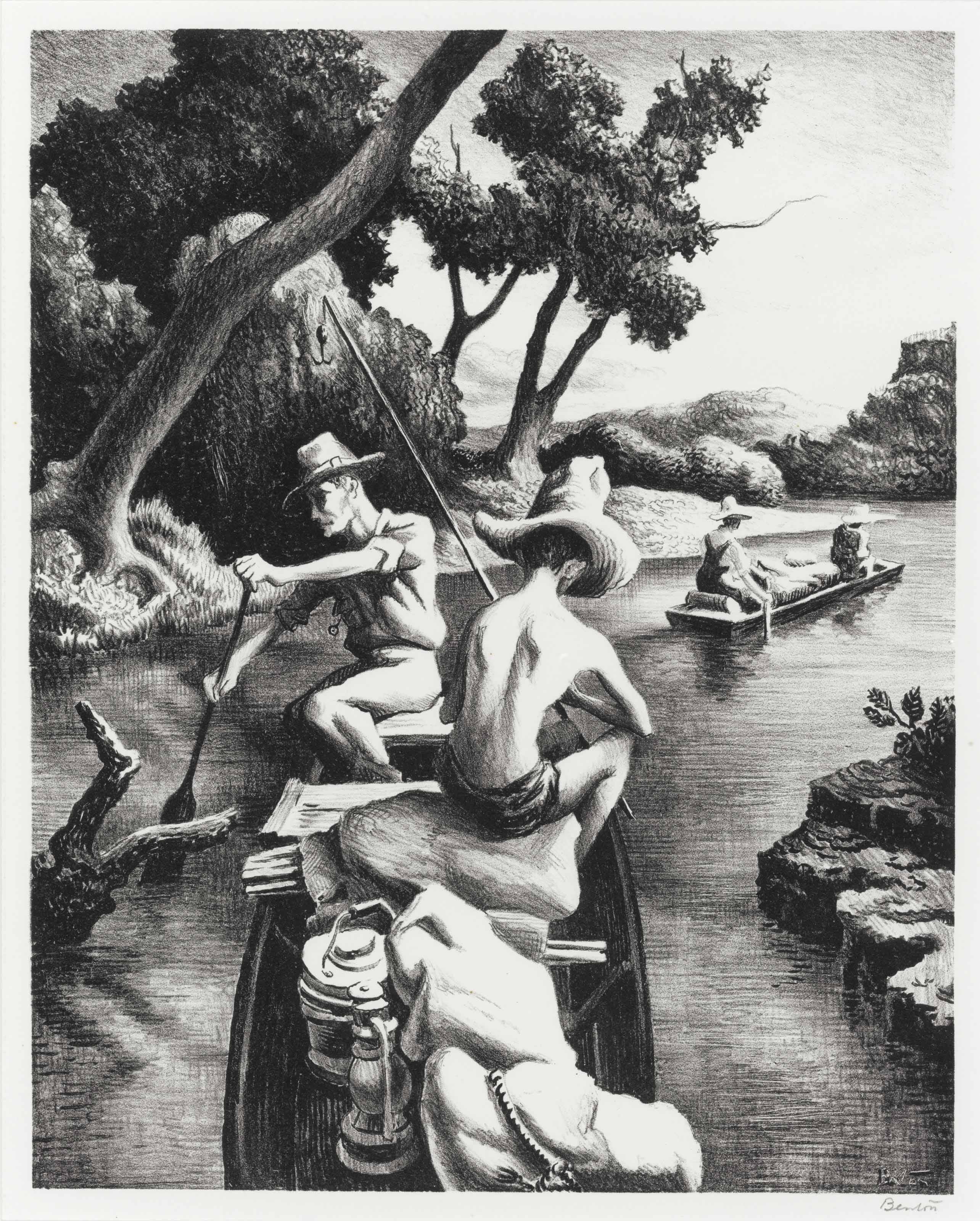 Thomas Hart Benton — Вниз по реке