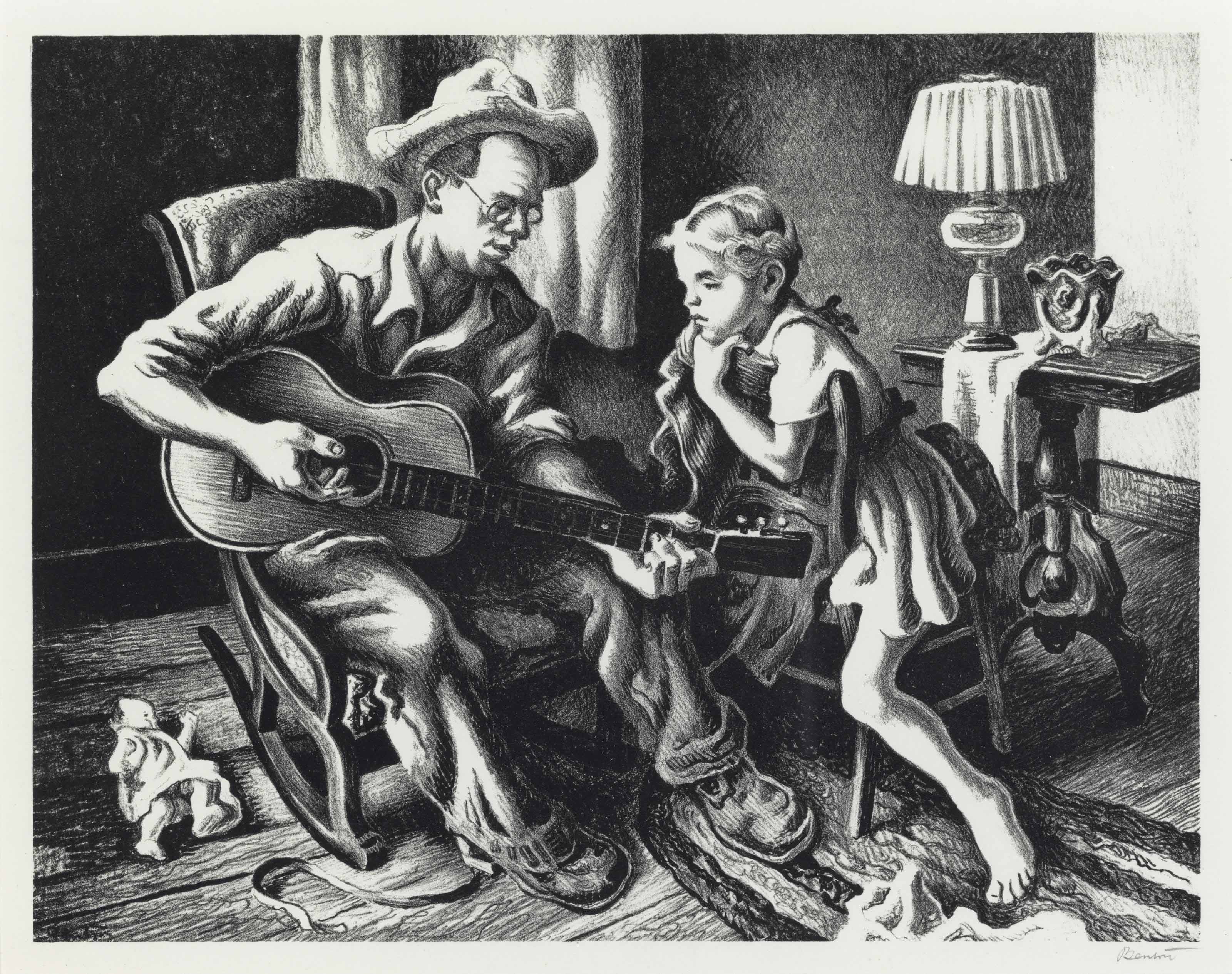 Thomas Hart Benton — Урок музыки