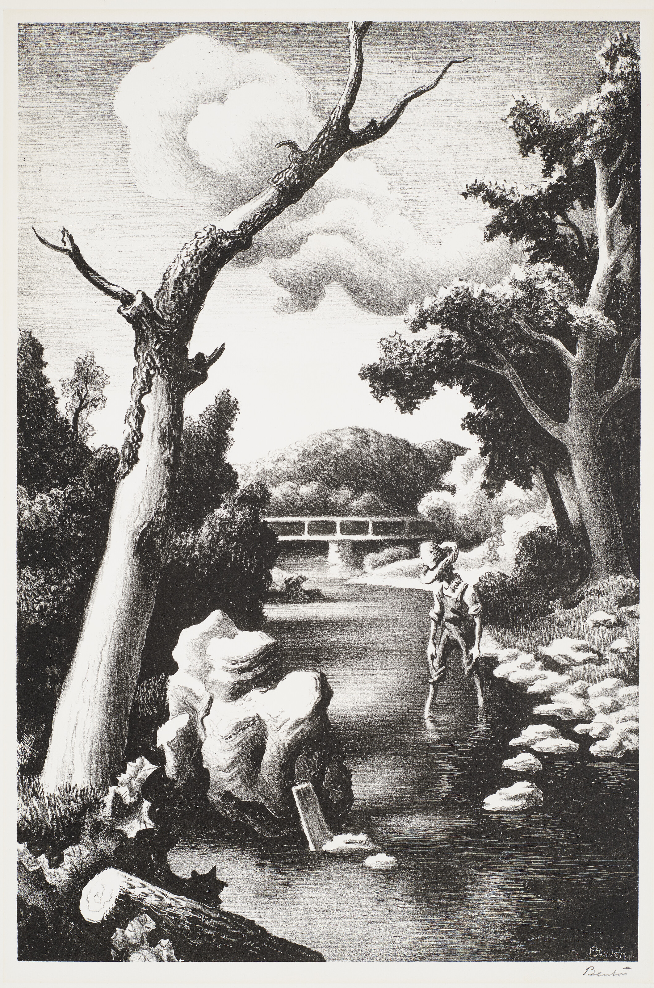 Thomas Hart Benton — Мелкий ручей