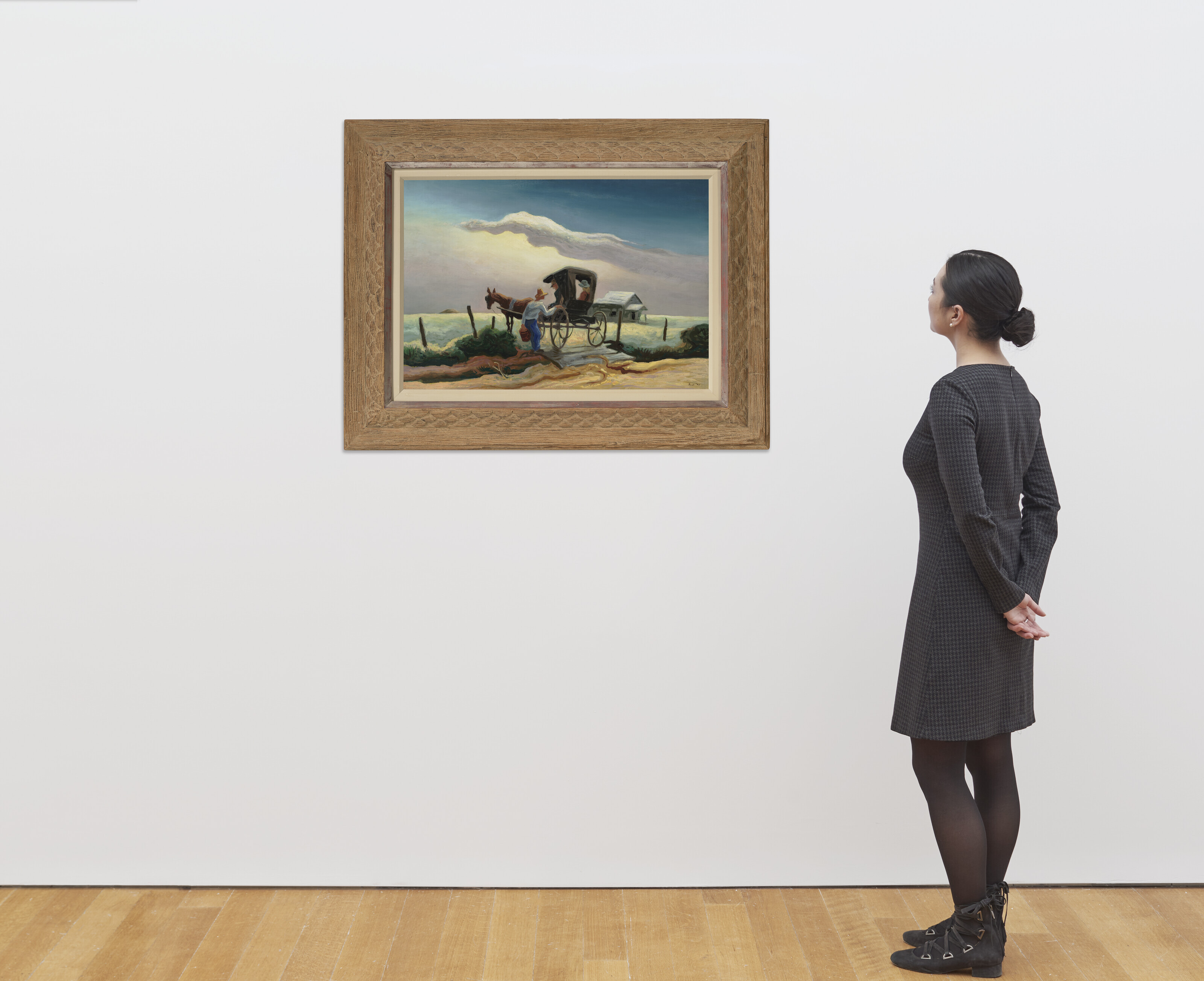 Thomas Hart Benton — Беседа у ворот, изображение 5