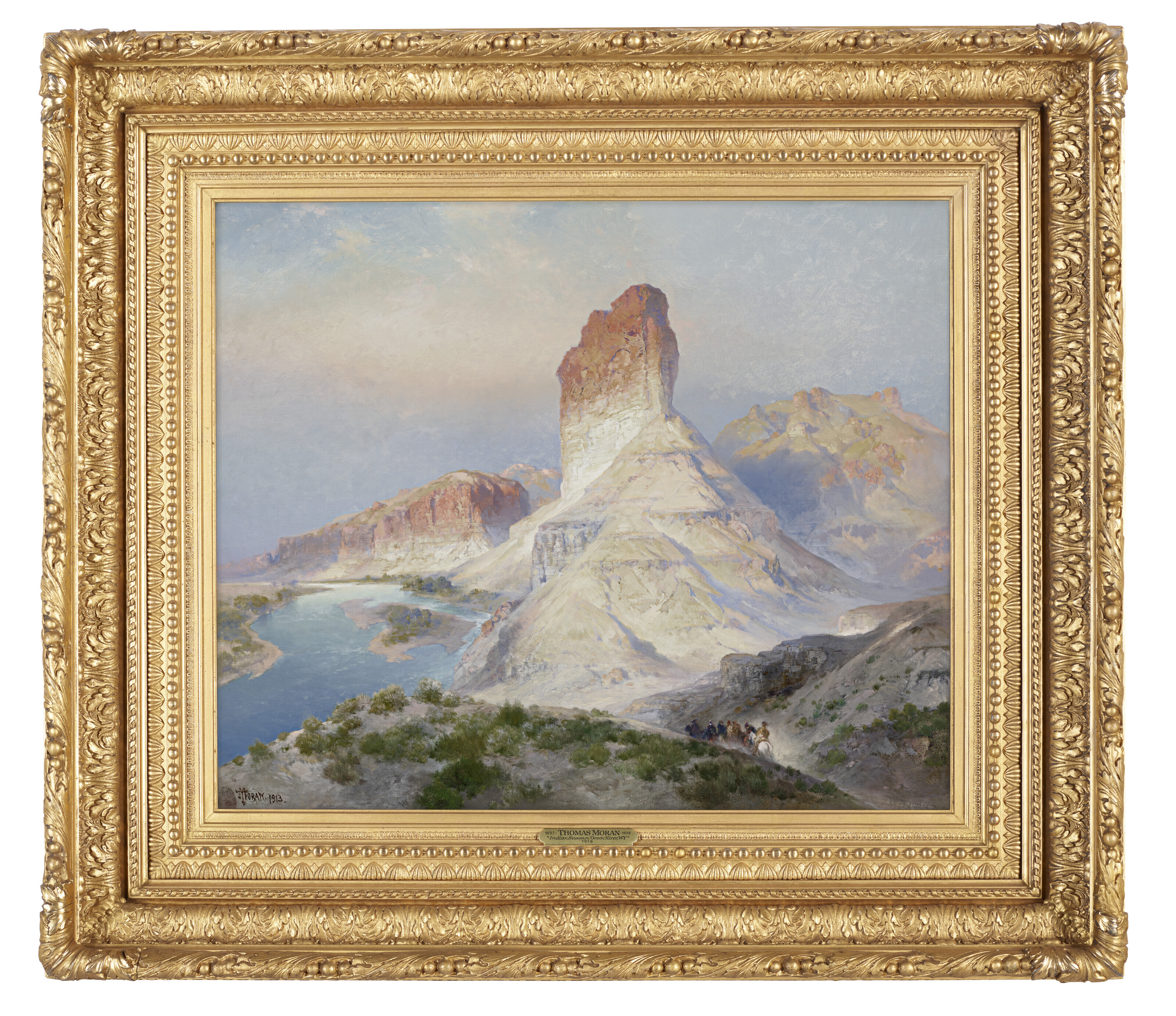 Thomas Moran — Касл-Рок, Грин-Ривер, Вайоминг (Бабье лето. Грин-Ривер. Вайоминг), изображение 2