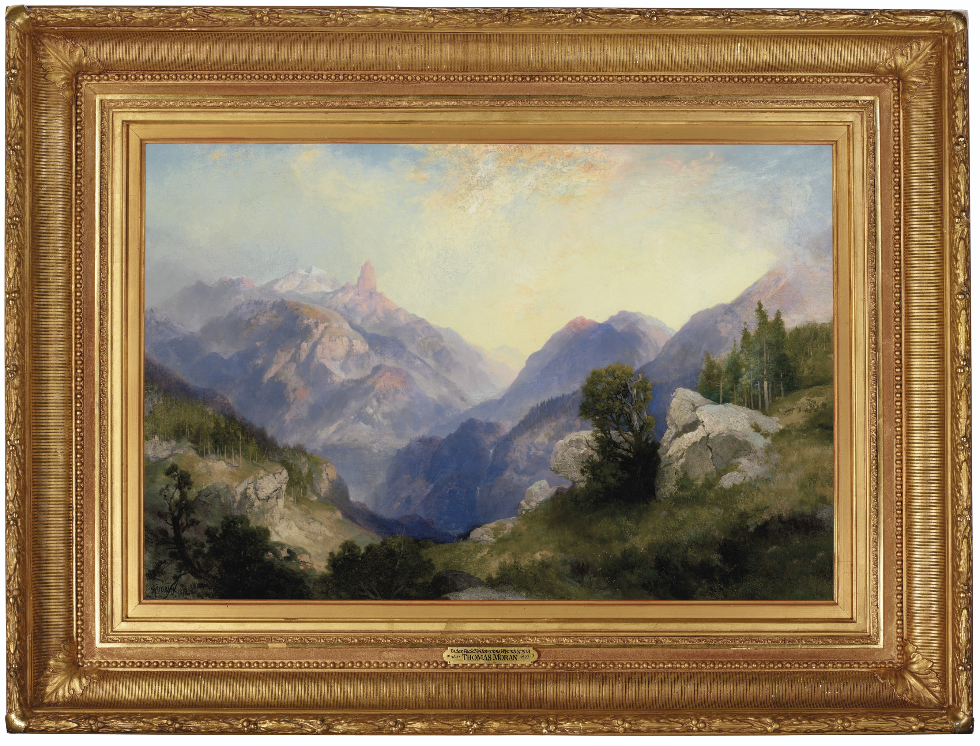 Thomas Moran — Индекс Пик, Йеллоустоун, Вайоминг, изображение 2