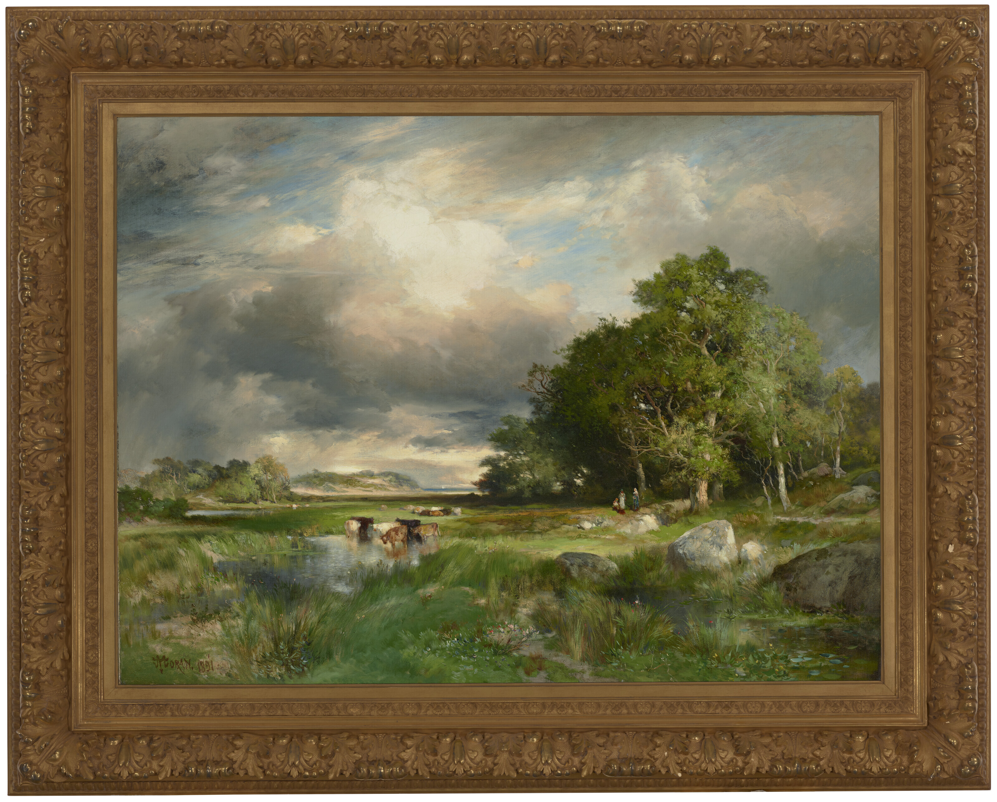 Thomas Moran — Пасмурный день на Лонг-Айленде, изображение 2