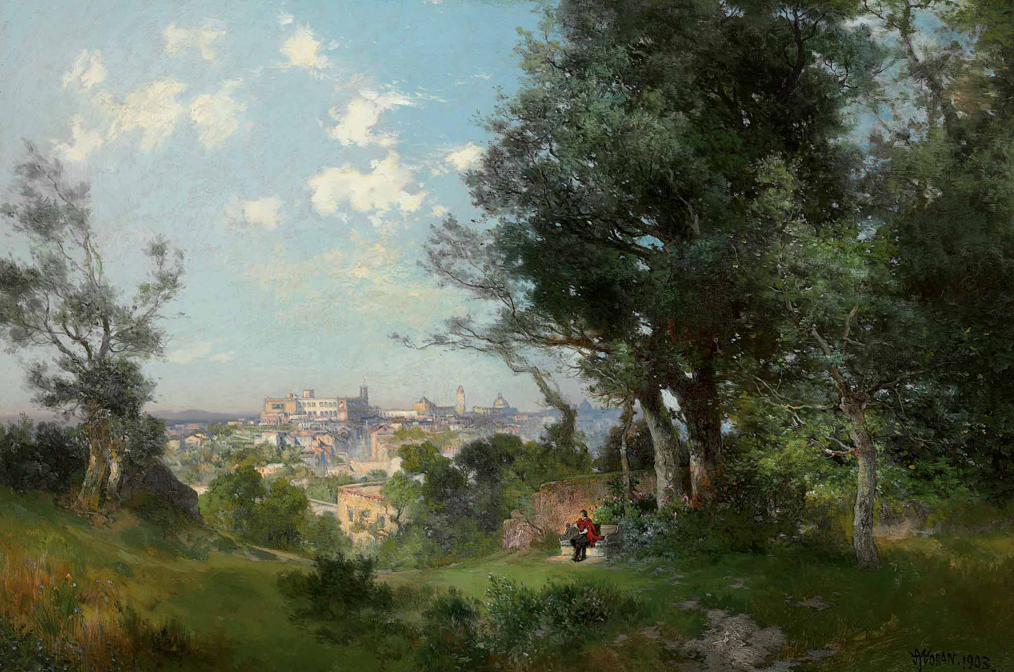Thomas Moran — Дворец Кортеса, Куэрнавака, Мексика