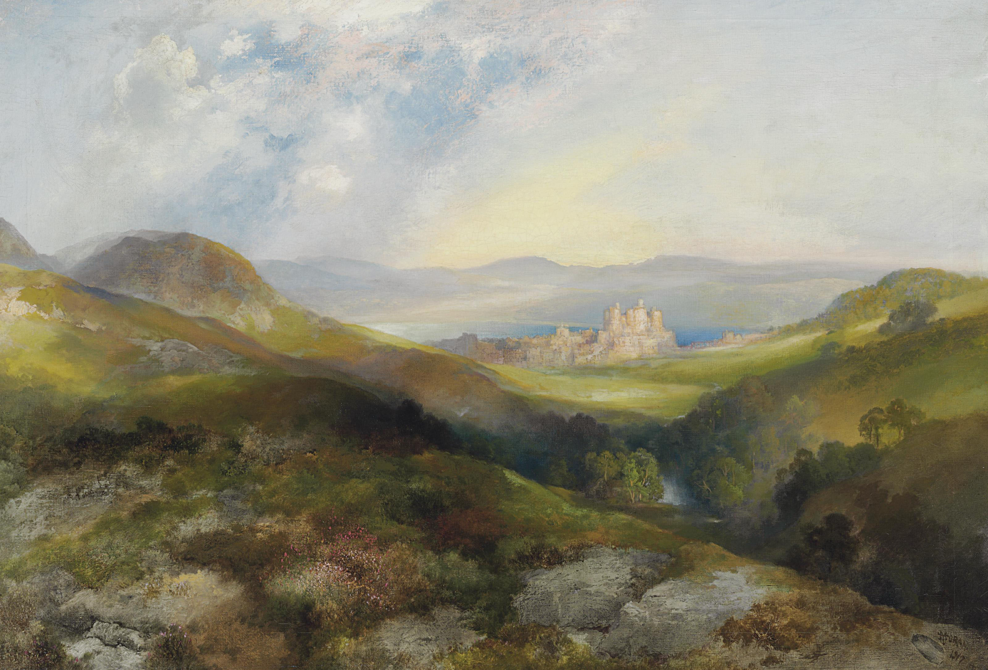 Thomas Moran — Замок Конвей